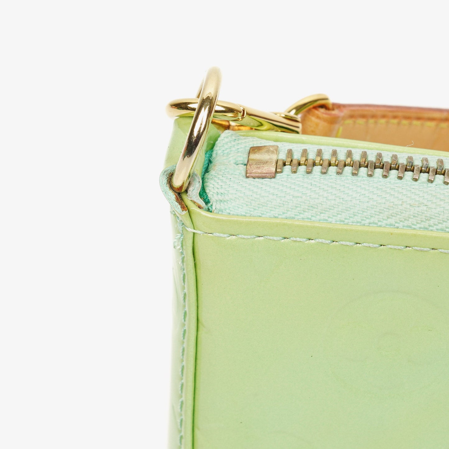 Louis Vuitton Mallory Square Monogram Peppermint Vernis Shouder Bag