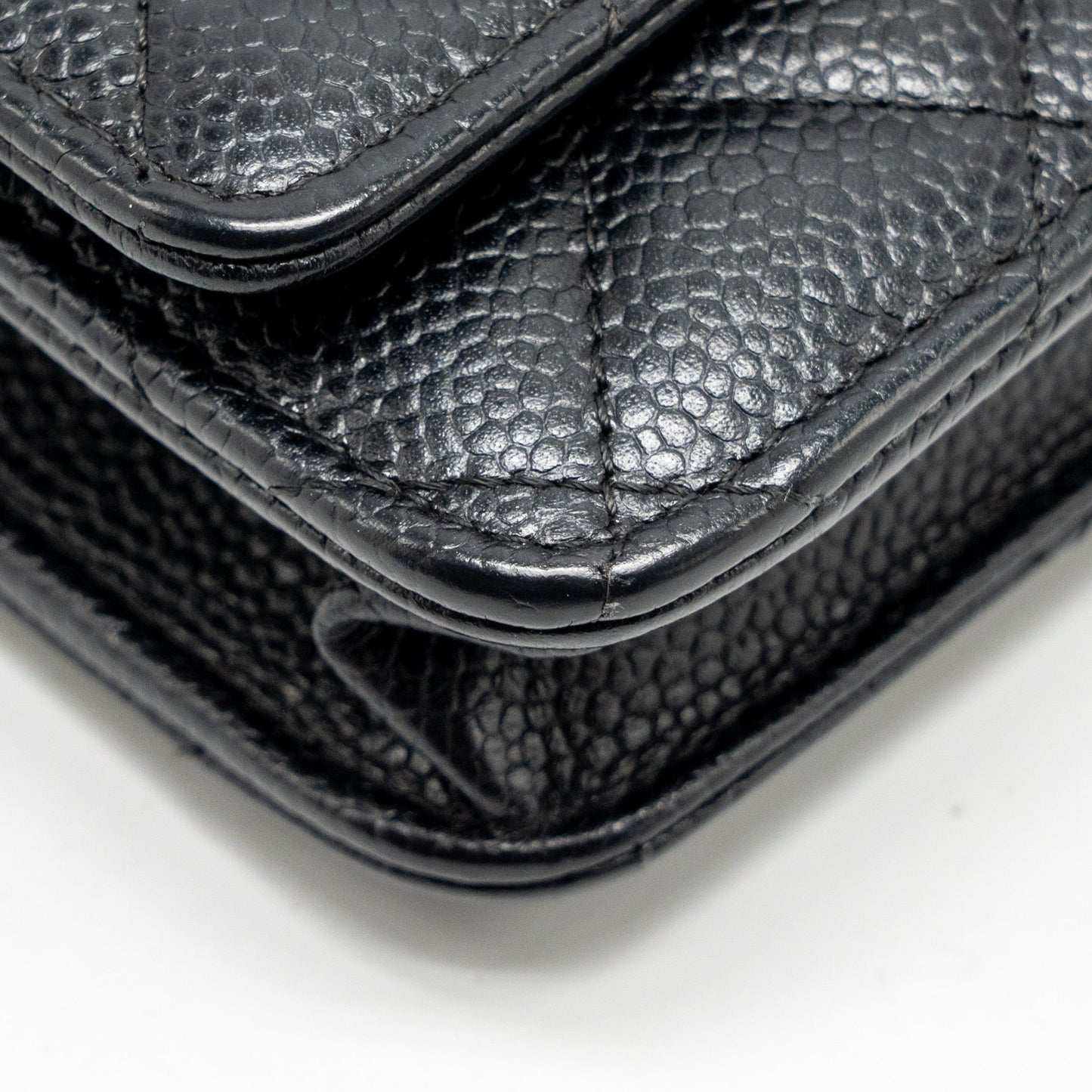 Chanel Classic Wallet On Chain Caviar Black