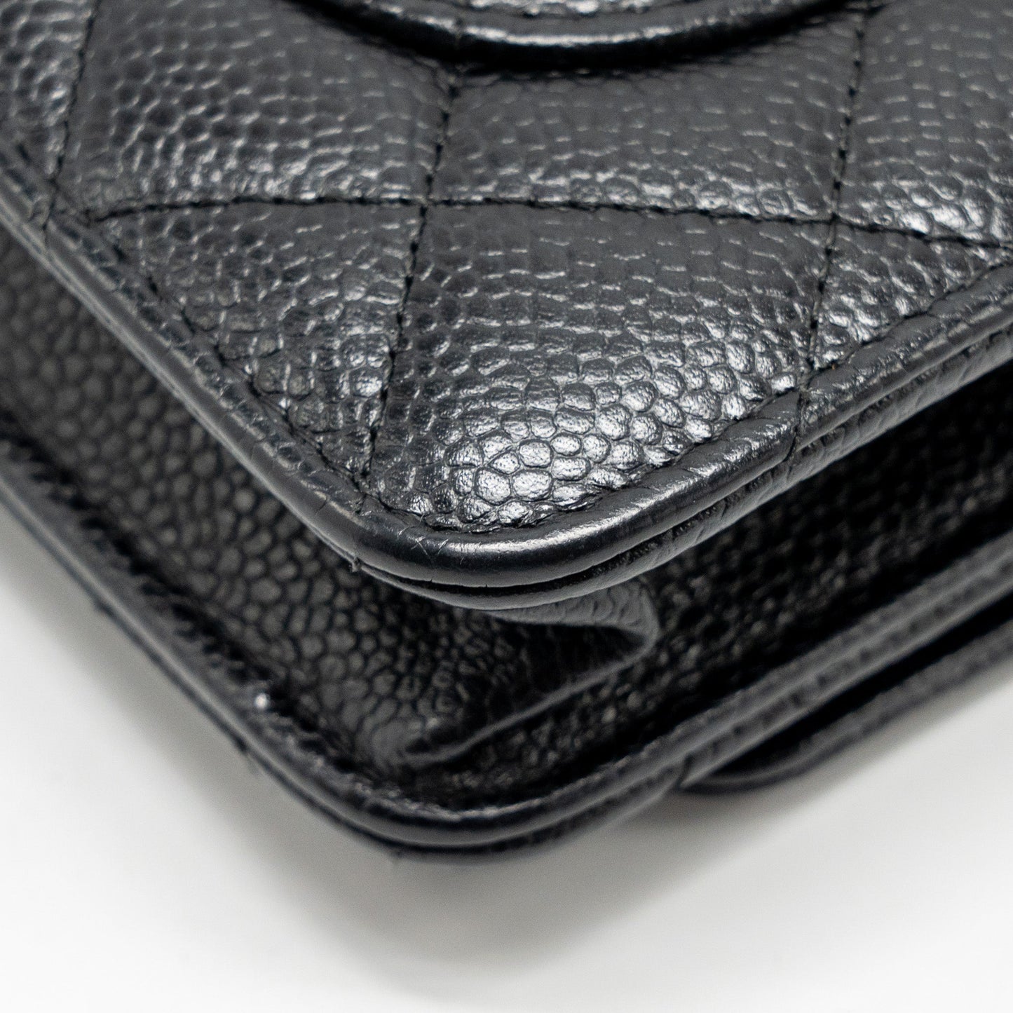 Chanel Classic Wallet On Chain Caviar Black
