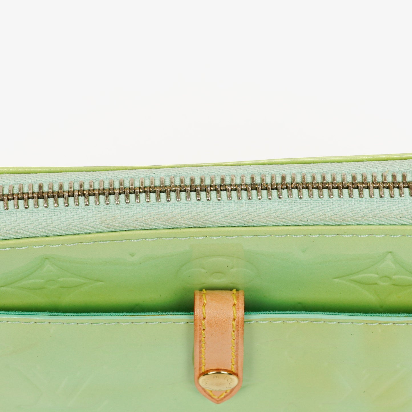 Louis Vuitton Mallory Square Monogram Peppermint Vernis Shouder Bag
