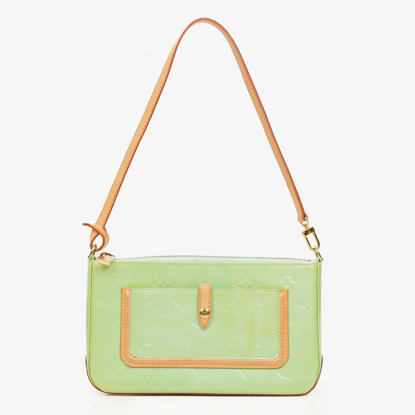 Louis Vuitton Mallory Square Monogram Peppermint Vernis Shouder Bag