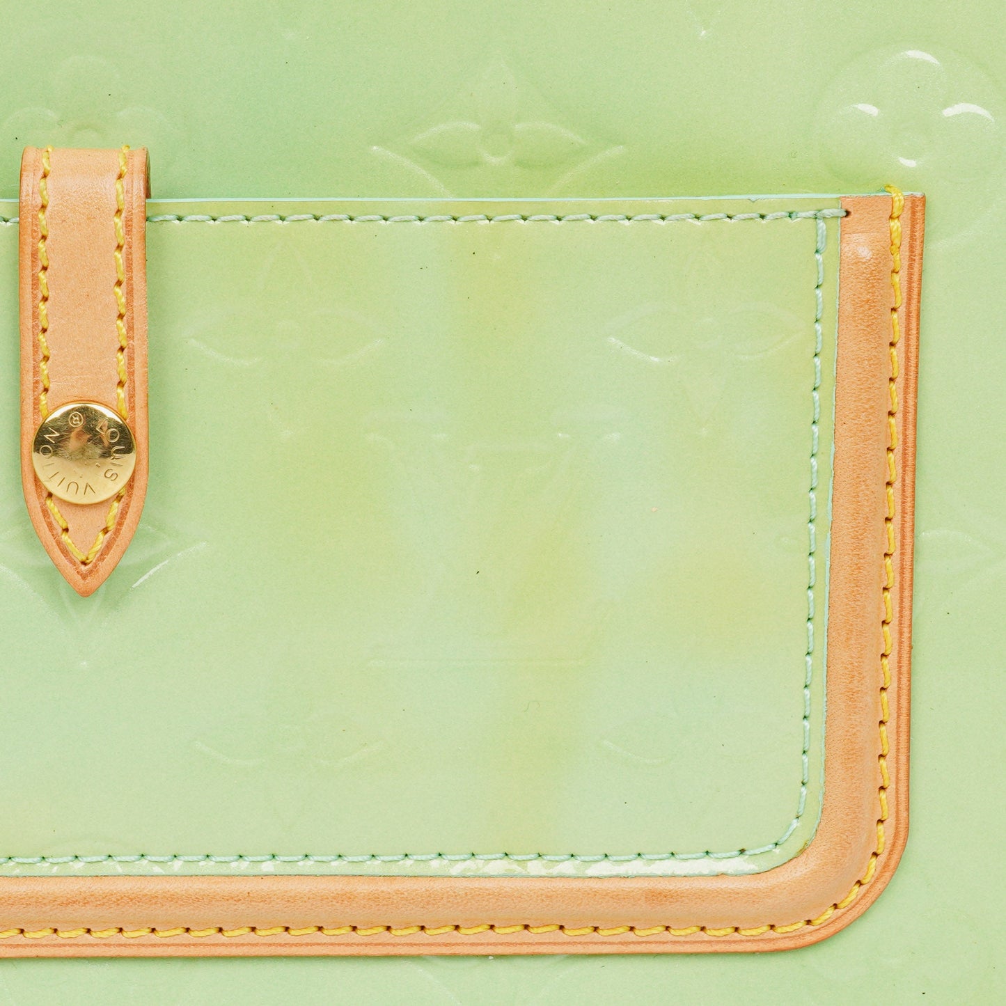 Louis Vuitton Mallory Square Monogram Peppermint Vernis Shouder Bag