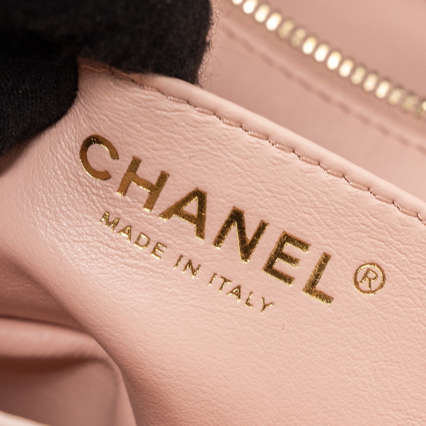 Chanel 23K pearl crush mini rectangular flap bag lambskin light pink  (Microchip)