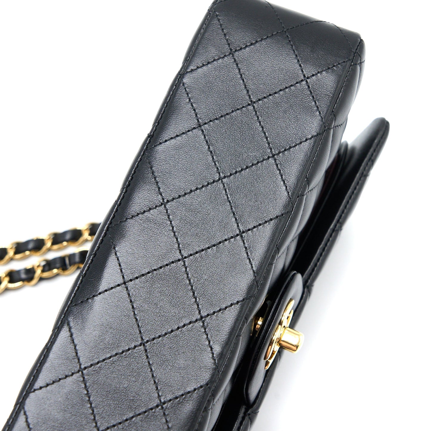 Chanel Medium Classic Double Flap Bag Lambskin Black