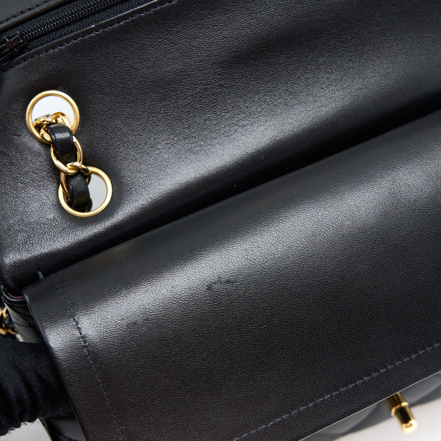 Chanel Medium Classic Double Flap Bag Lambskin Black