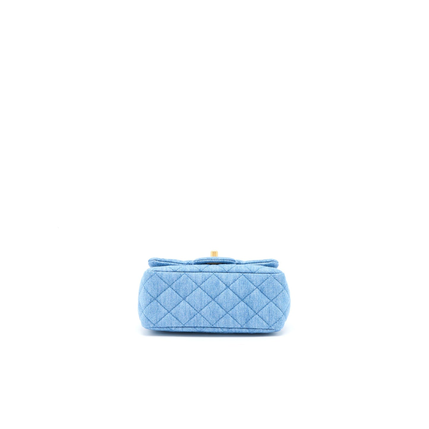 Chanel Pearl Crush Mini Square Flap Bag Denim Brushed  (Microchip)