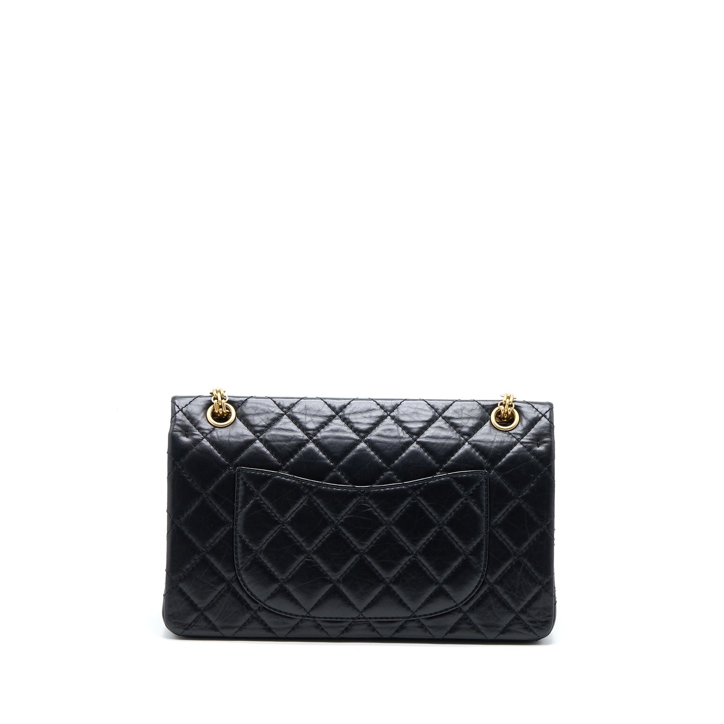 Chanel 2.55 Reissue 226 Aged Calfskin Black Brushed  (Microchip)