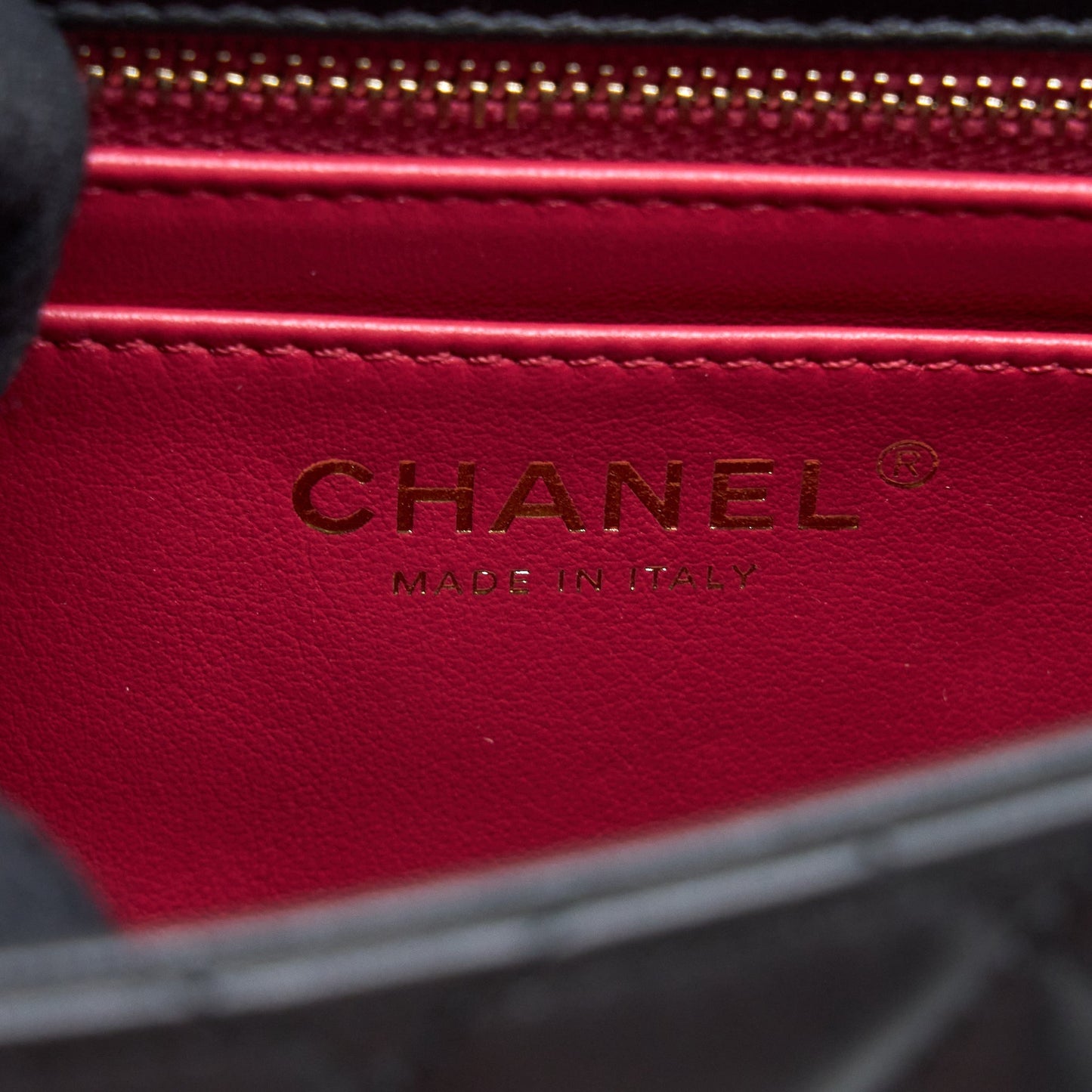 Chanel 23S Camellia Chain Mini Square Flap Bag Lambskin Black Brushed  (Microchip)