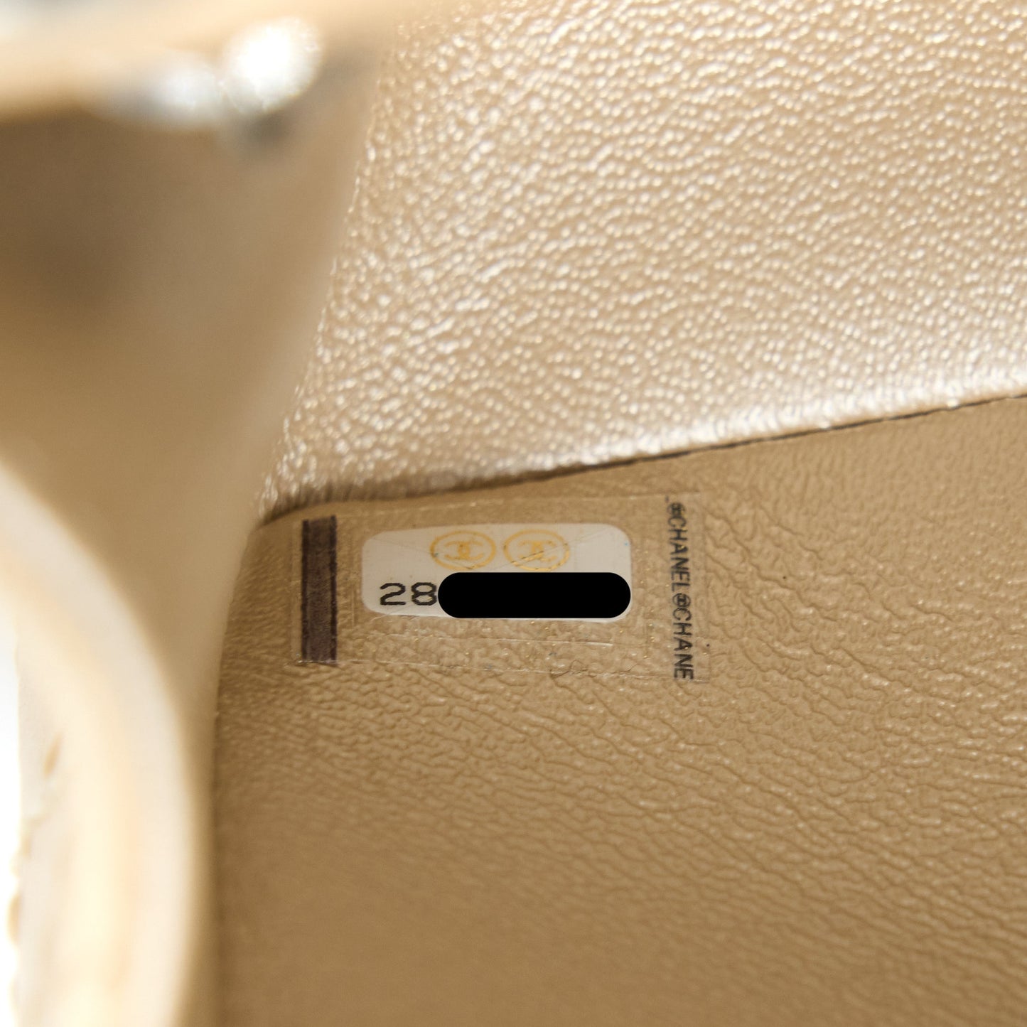 Chanel 2.55 Mini Reissue Flap Bag Lambskin Light Beige Ruthenium Hardware