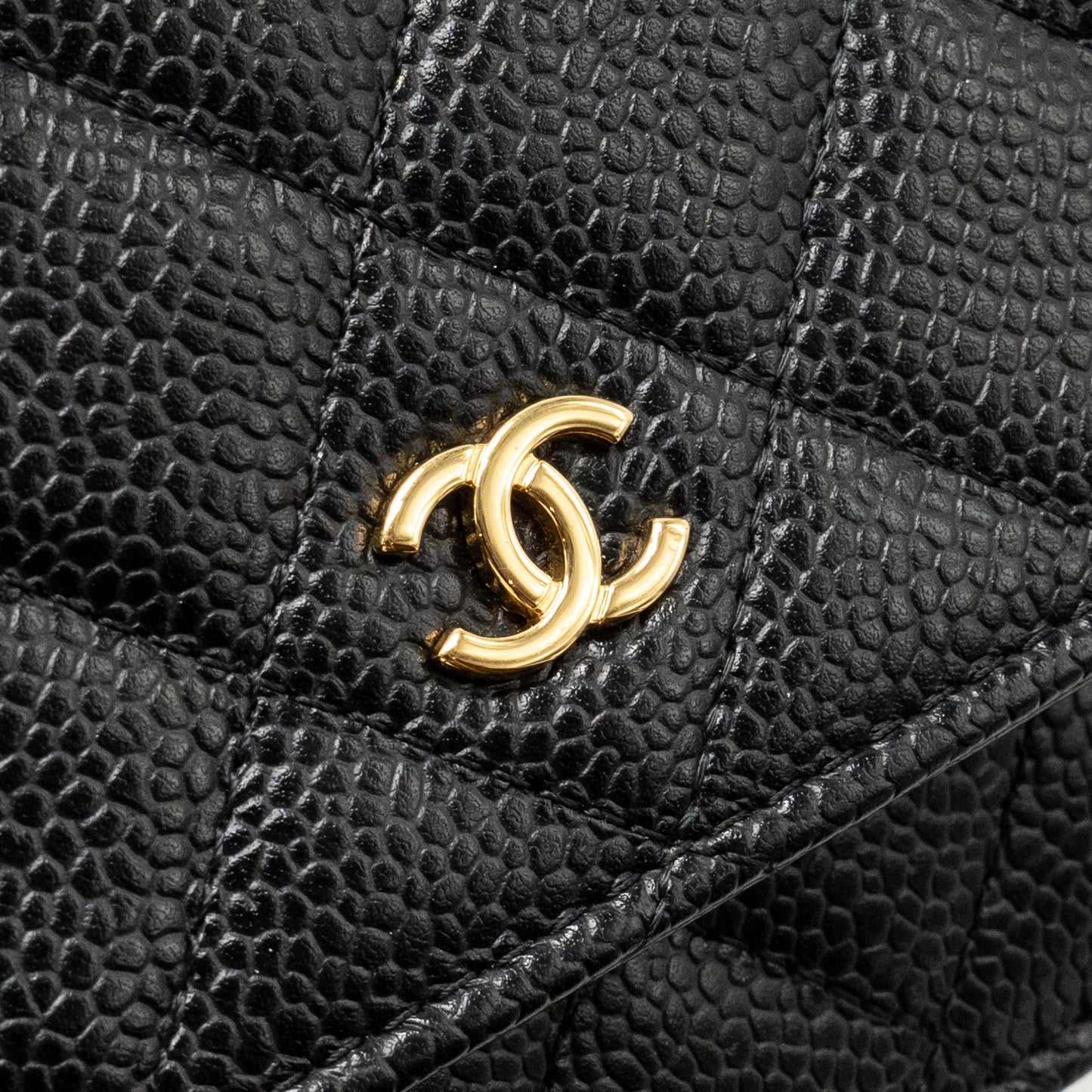 CHANEL Classic Wallet On Chain Caviar Black