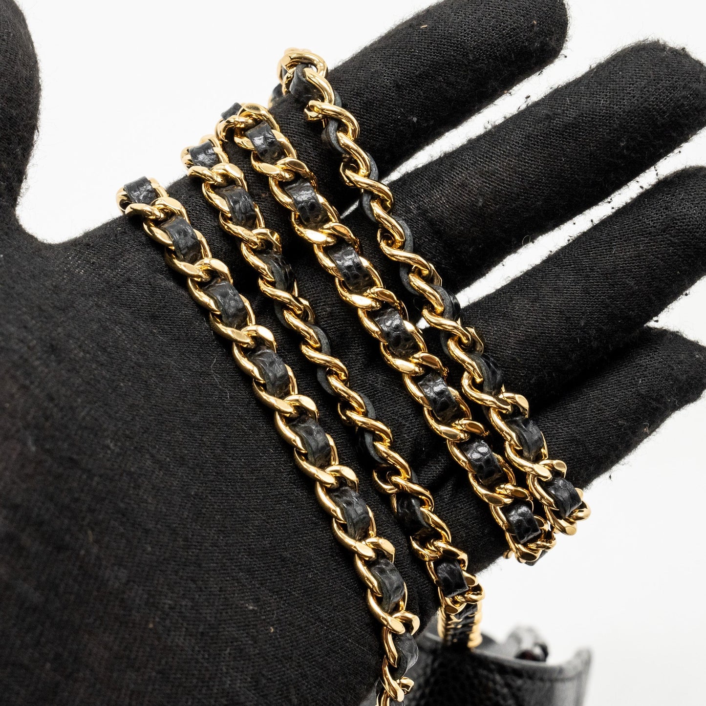CHANEL Classic Wallet On Chain Caviar Black