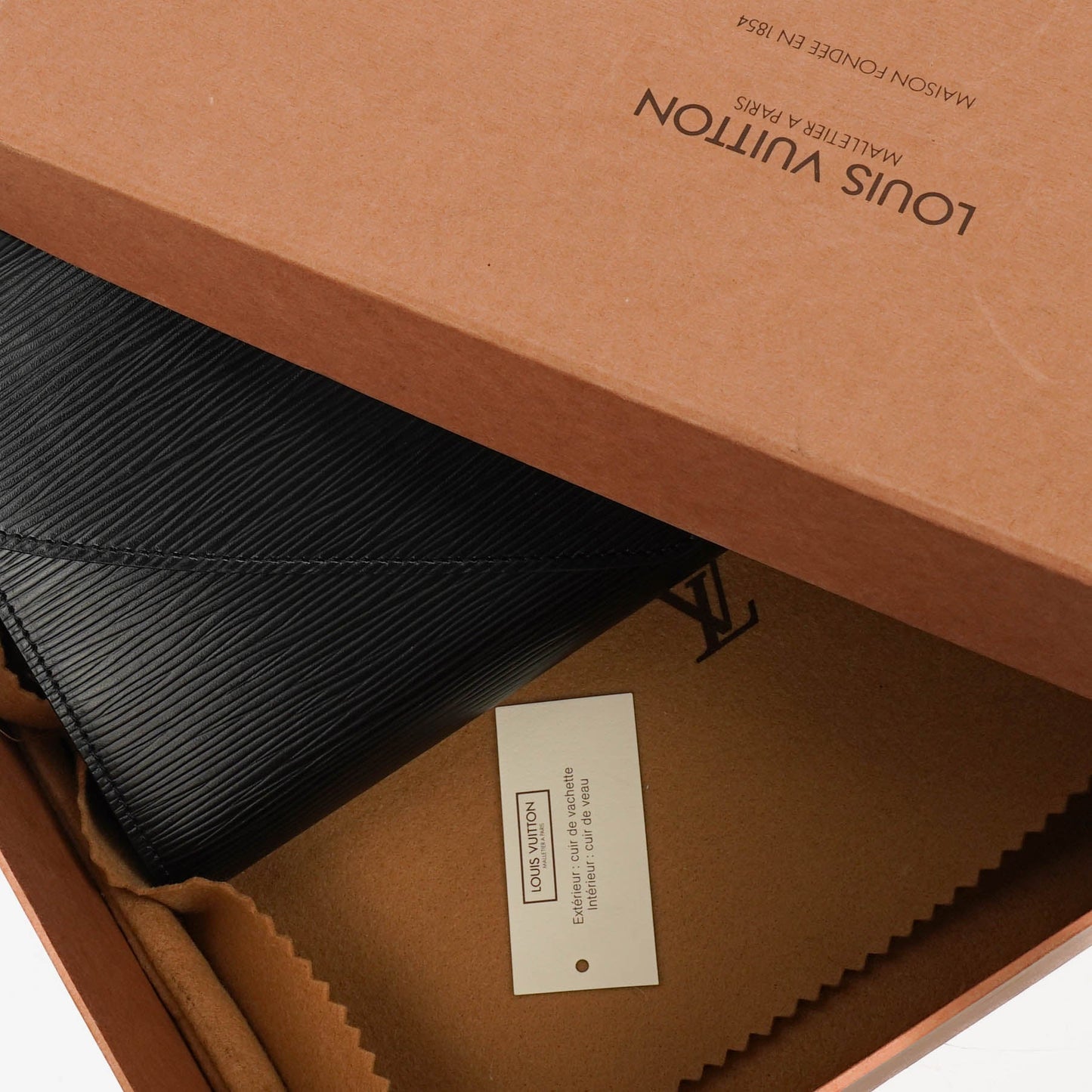 Louis Vuitton Arts-Deco Black EPI Leather Clutch Bag