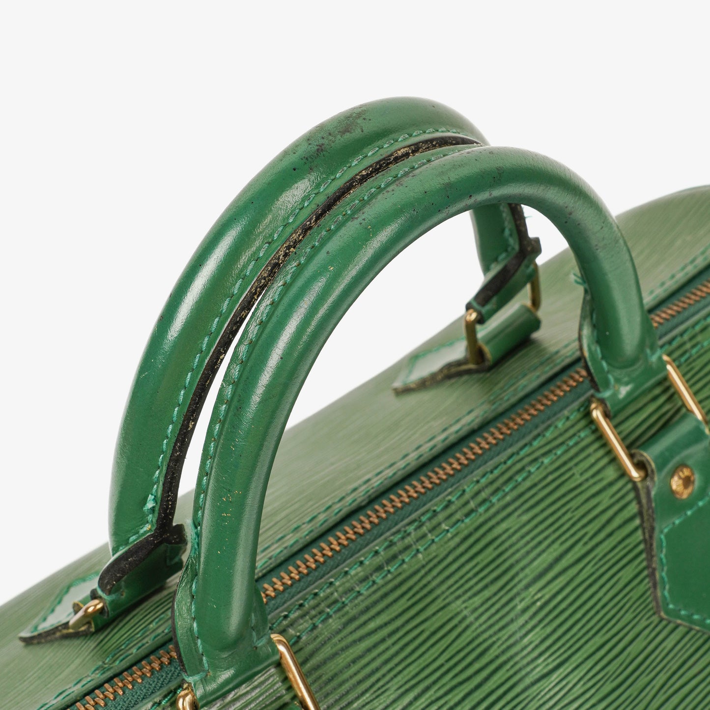 Louis Vuitton  30 Green EPI Leather Handbag