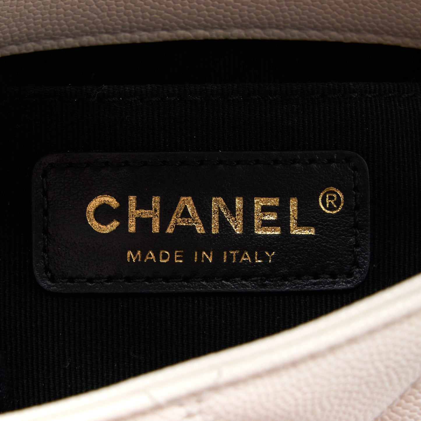 Chanel 22A Mini Square Flap Bag Caviar White Brushed  (Microchip)