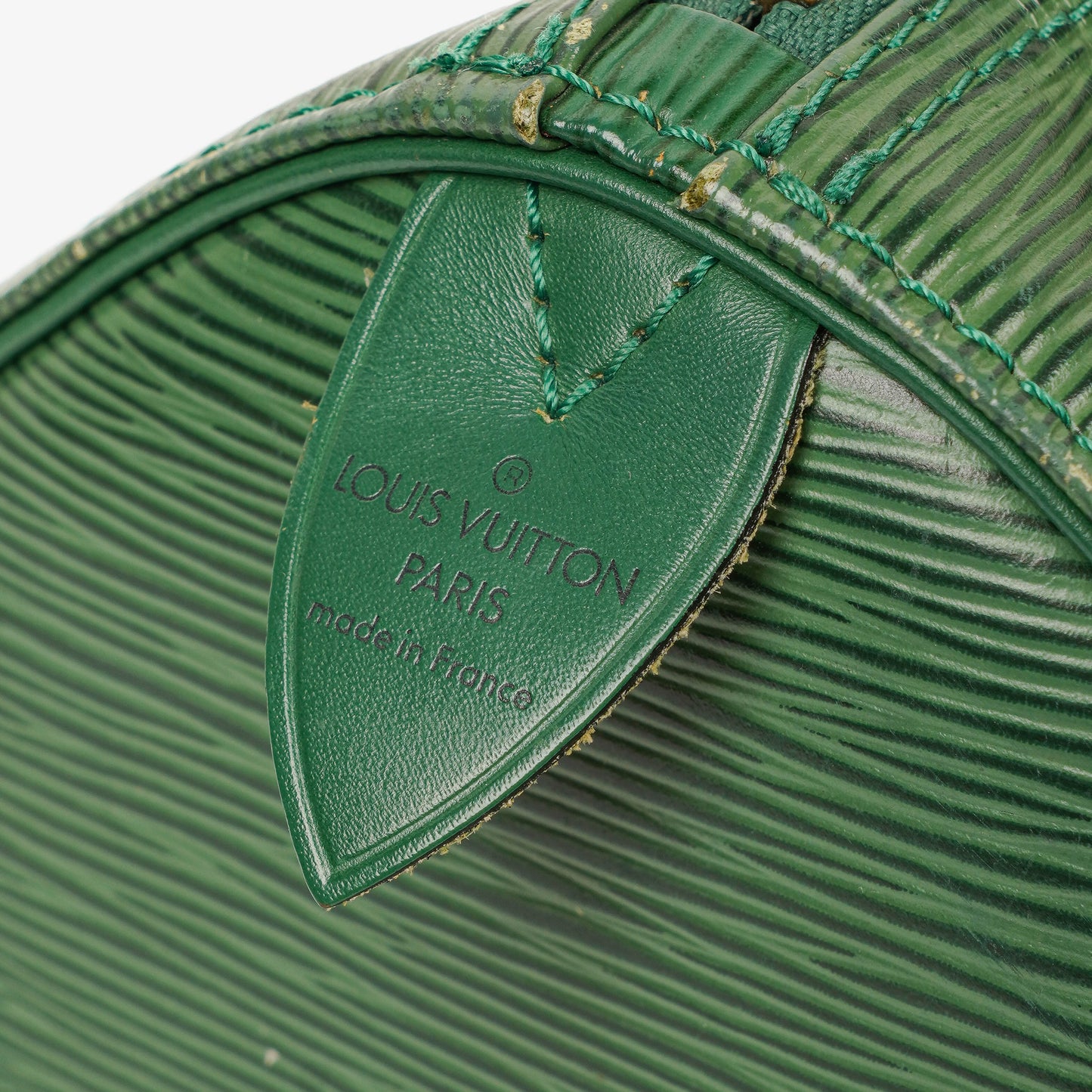 Louis Vuitton  30 Green EPI Leather Handbag