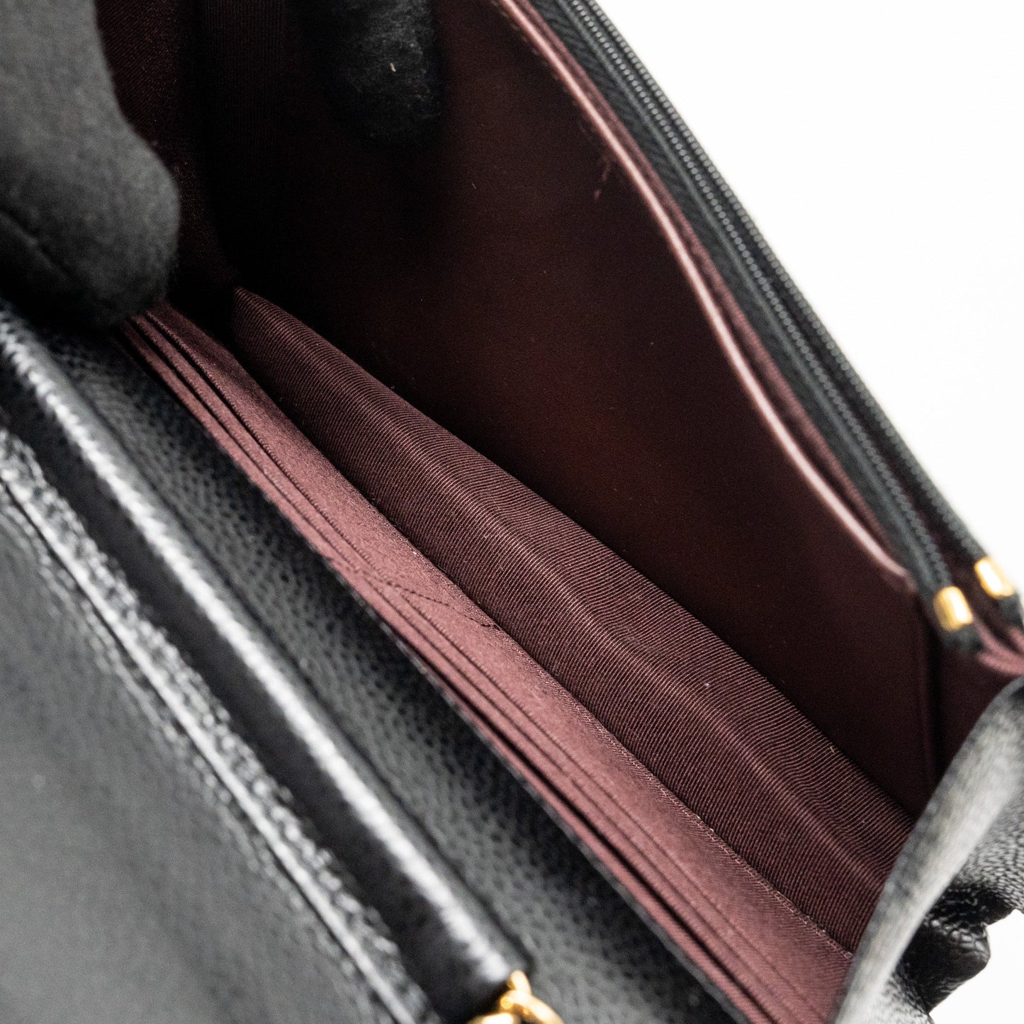 CHANEL Classic Wallet On Chain Caviar Black