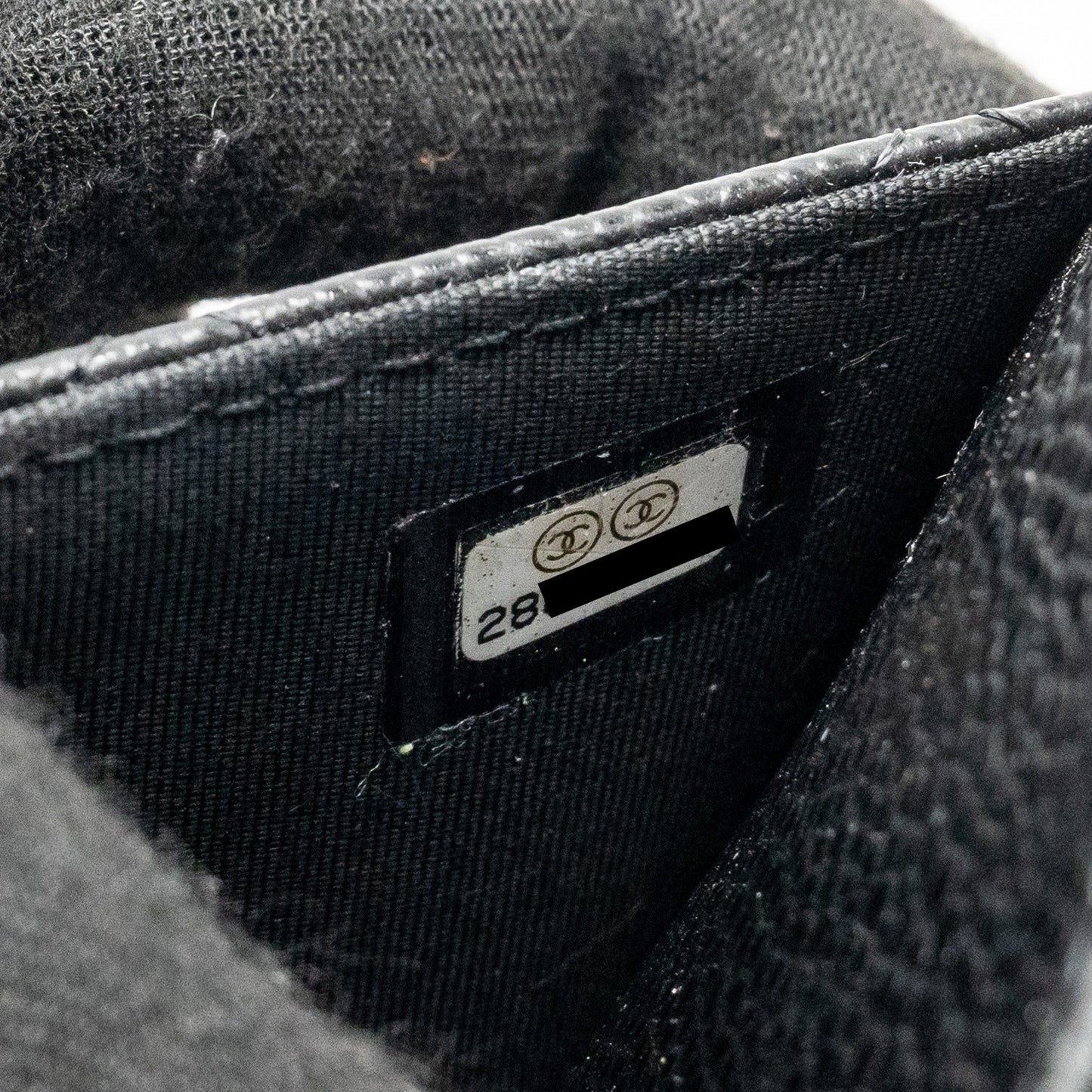 CHANEL Classic Wallet On Chain Caviar Black