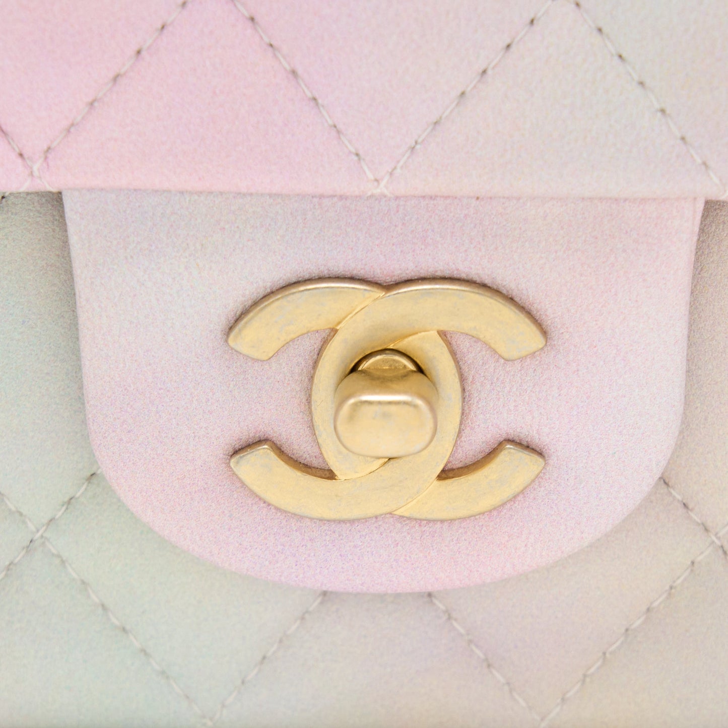 Chanel Top Handle Mini Rectangular Flap Ombré Multicolour Lambskin  (Microchip)