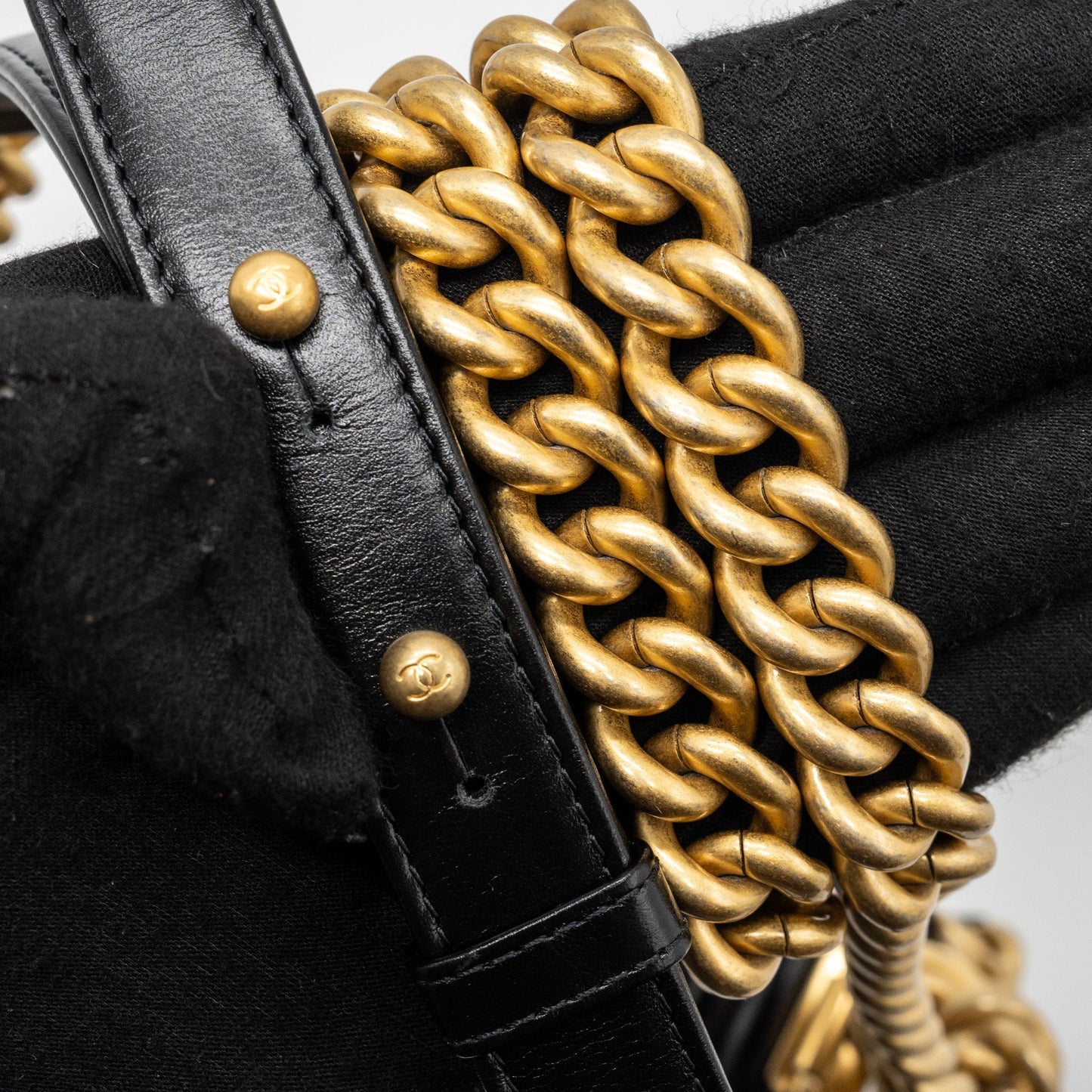 Chanel mini square boy bag limited edition calfskin black  (microchip)