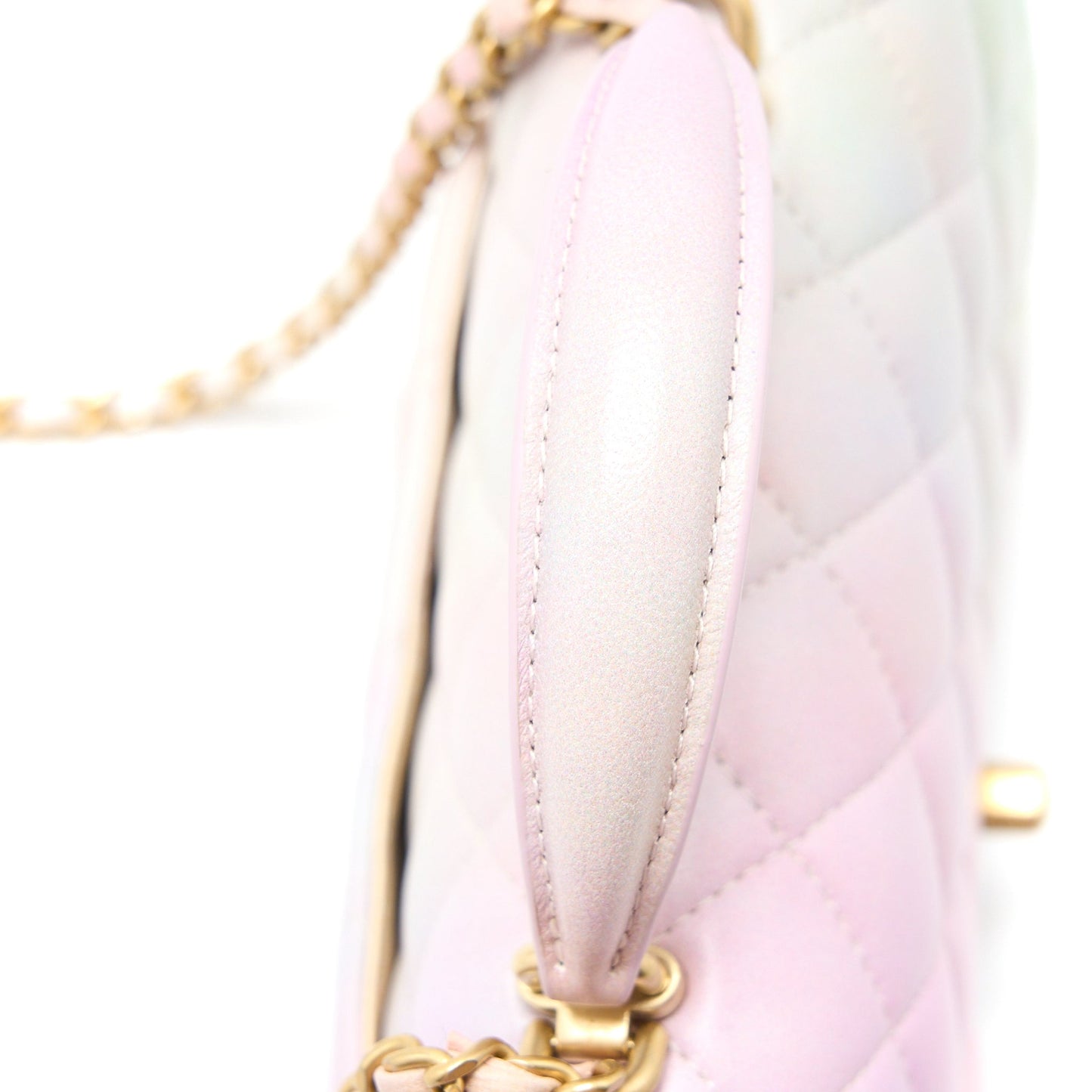 Chanel Top Handle Mini Rectangular Flap Ombré Multicolour Lambskin  (Microchip)
