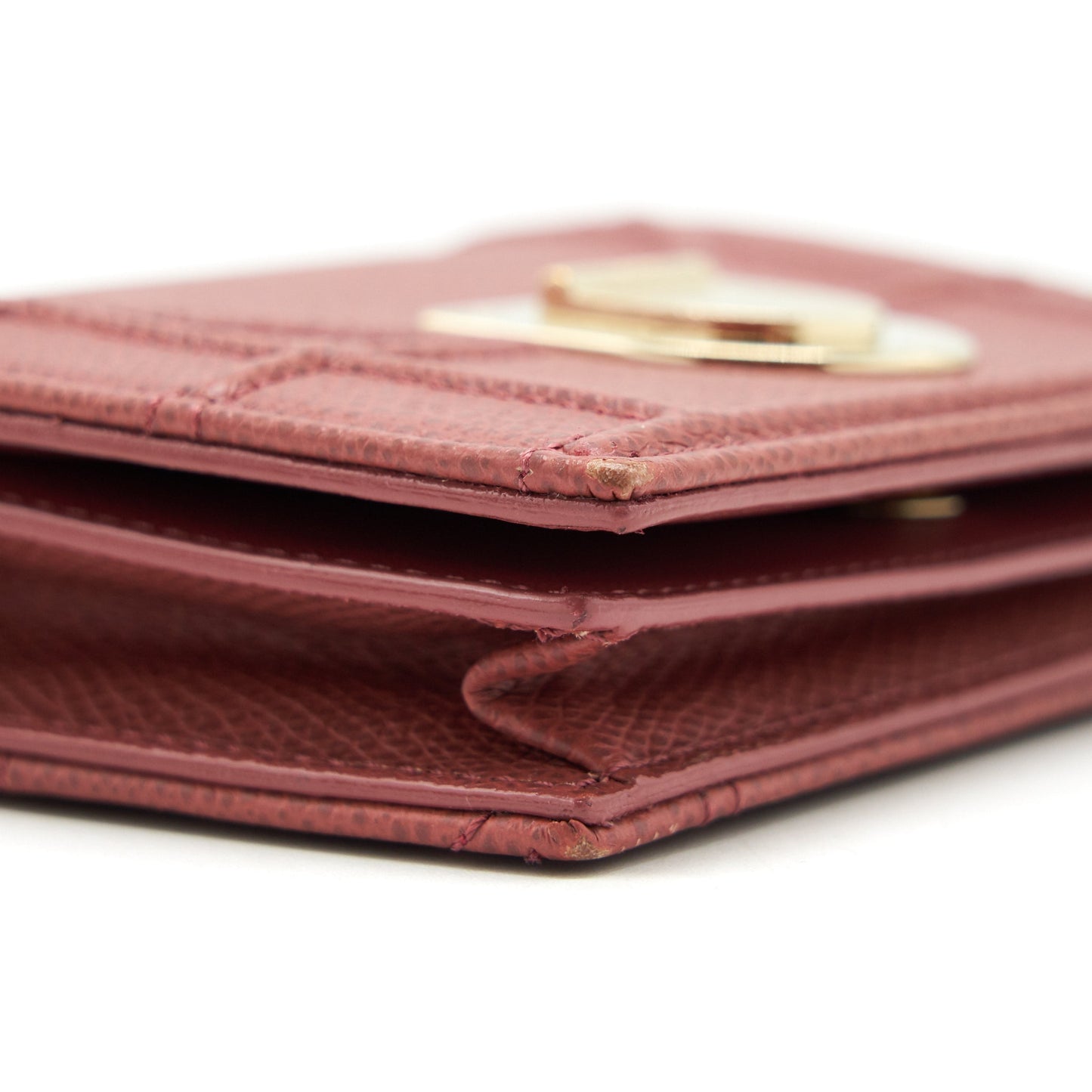 Dior Diorama Small Wallet Dark pink
