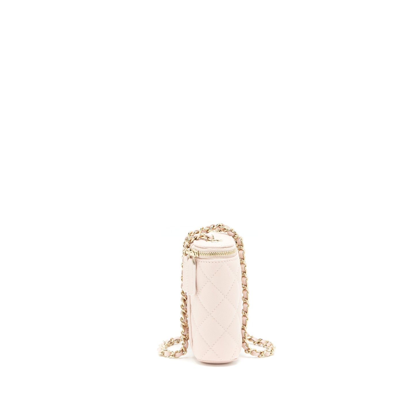 Chanel 21C Vertical Vanity On Chain Caviar Light Pink L