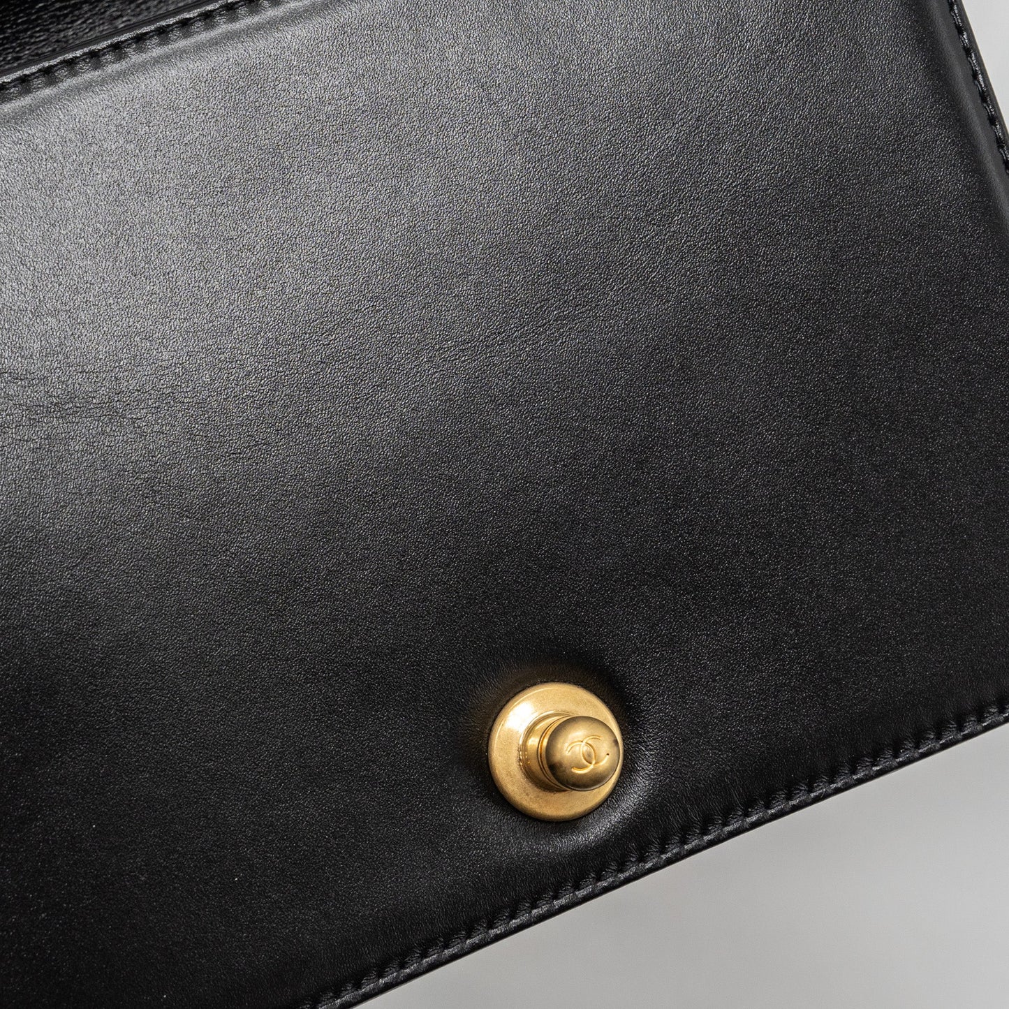 Chanel mini square boy bag limited edition calfskin black  (microchip)