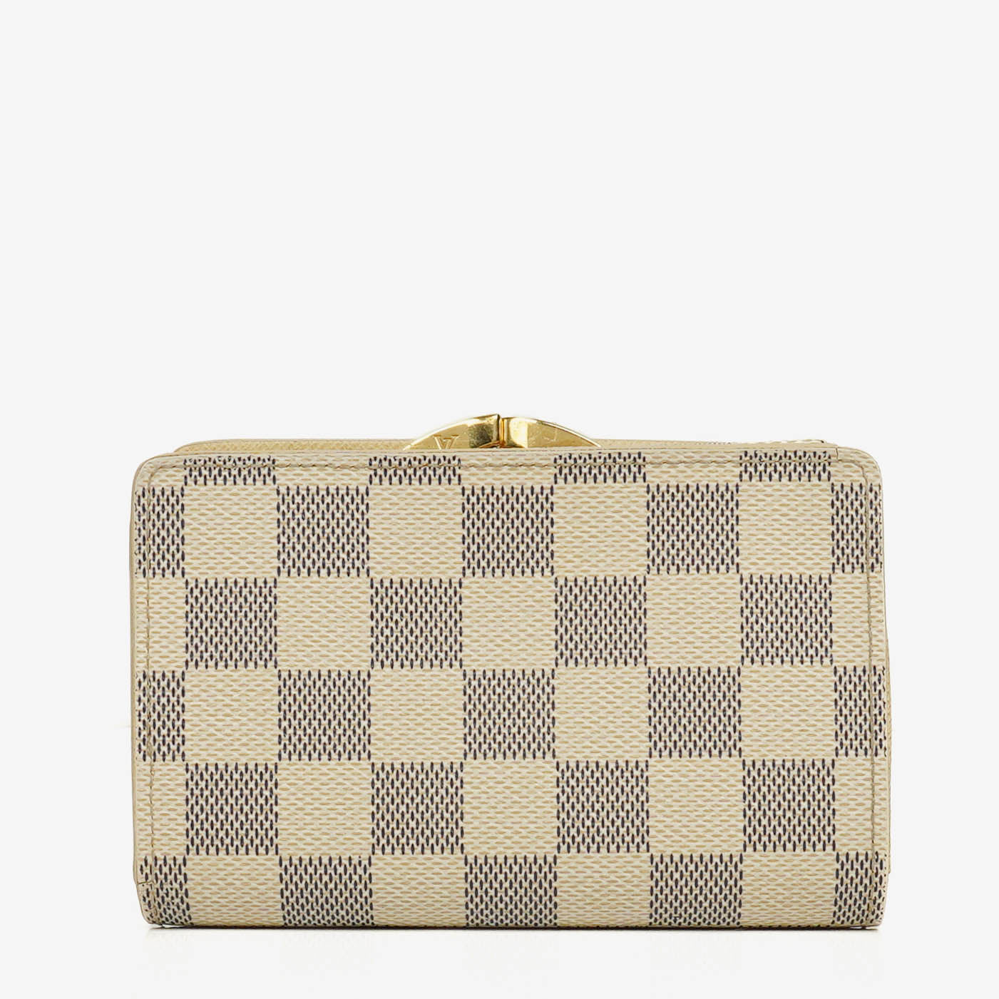 Louis Vuitton Port Feuille Vienoise Damier Azur Canvas French Purse Wallet