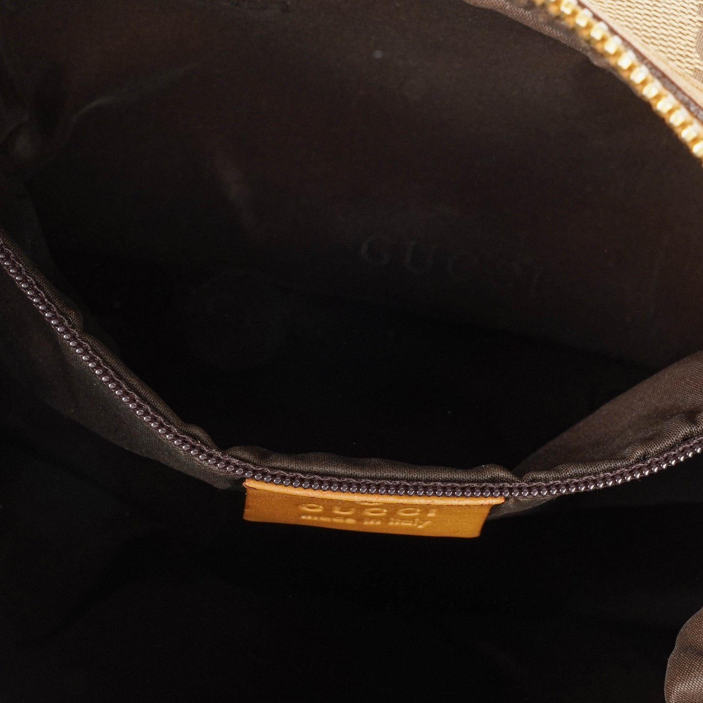 Gucci GG Canvas And Leather Shoulder Hobo Bag