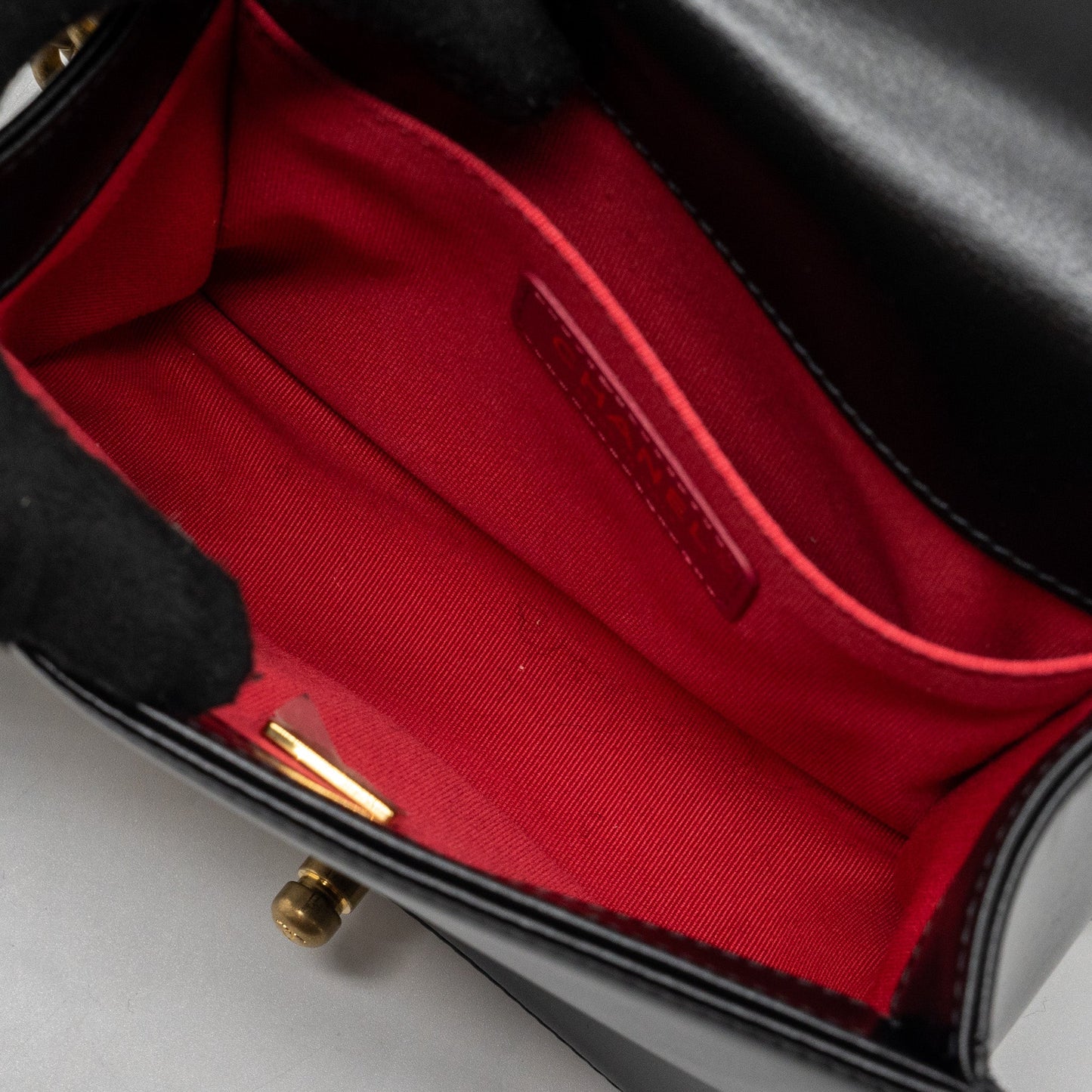 Chanel mini square boy bag limited edition calfskin black  (microchip)