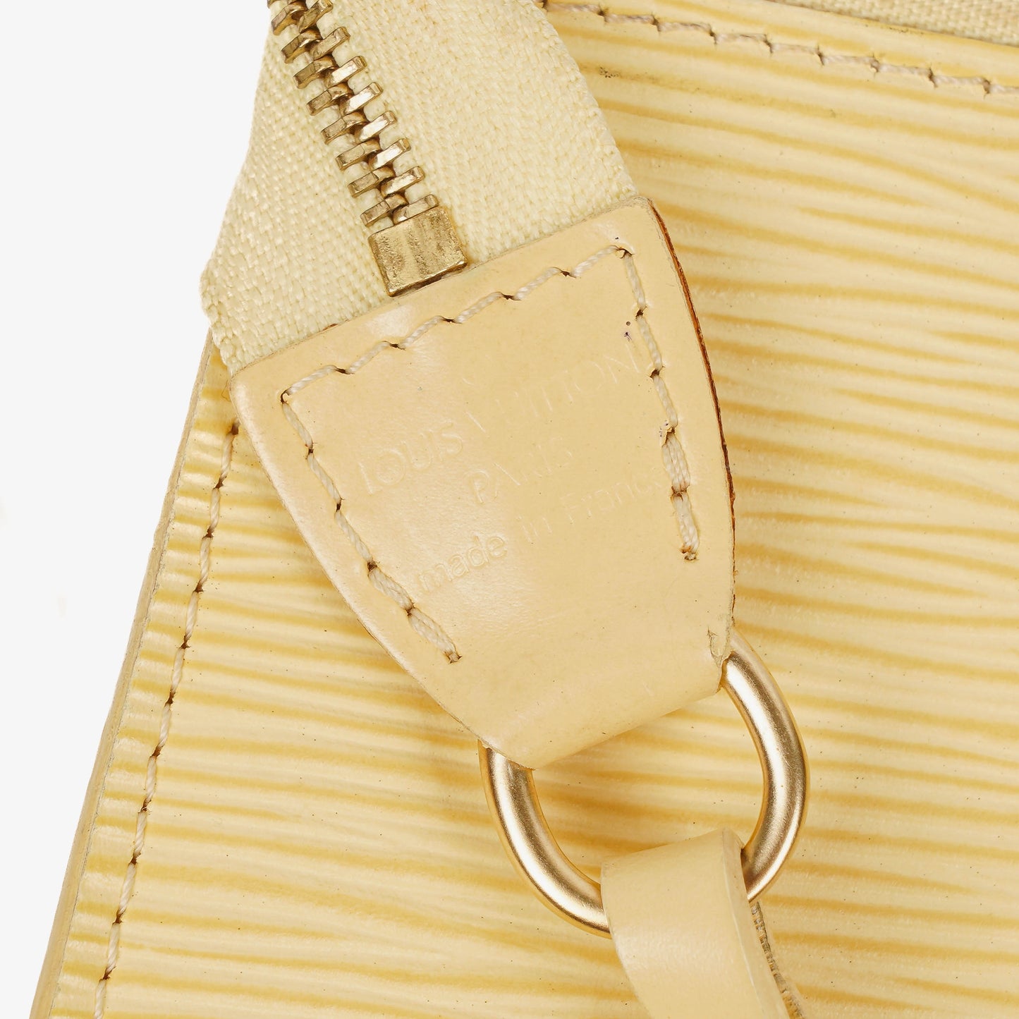 Louis Vuitton Pochette Accessoires Vanilla EPI Leather Clutch Handbag