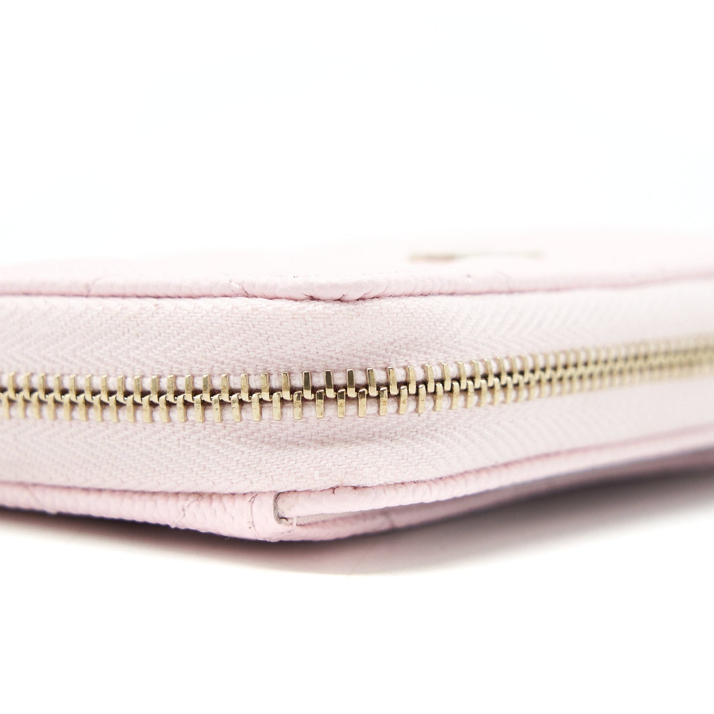 Chanel 22P Zip Card holder Caviar pink L