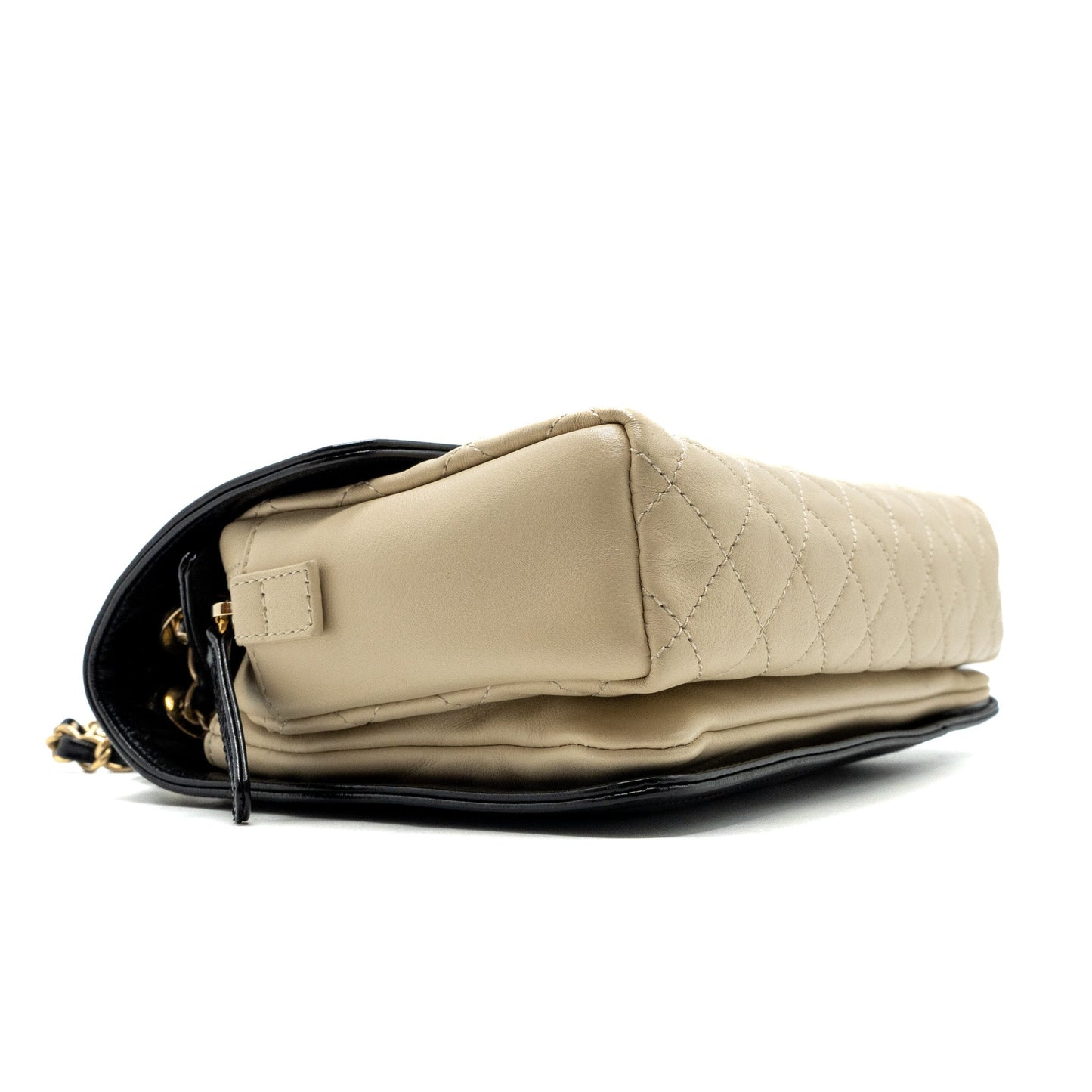 Chanel Medium In The Mix Flap Bag Leather Black/Beige/Cream