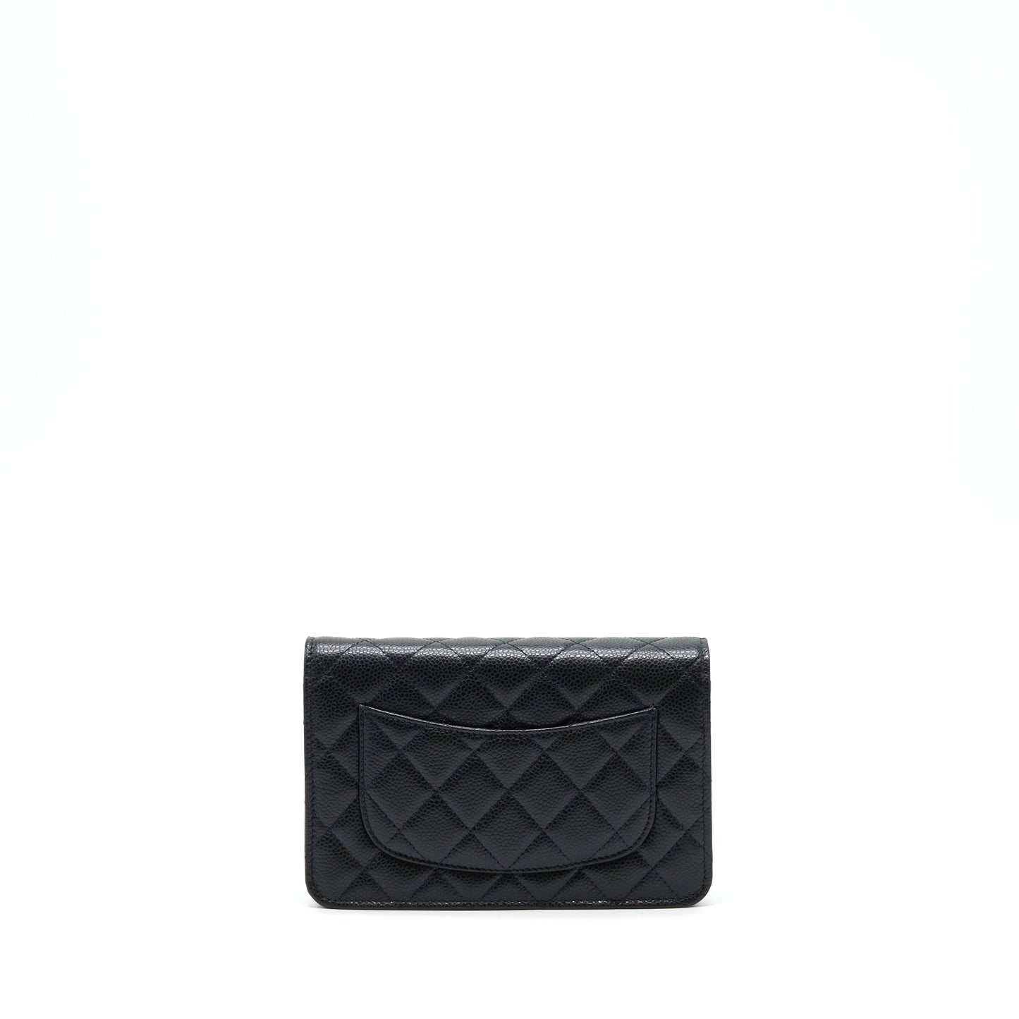 Chanel 22P Classic Wallet On Chain Caviar Black L