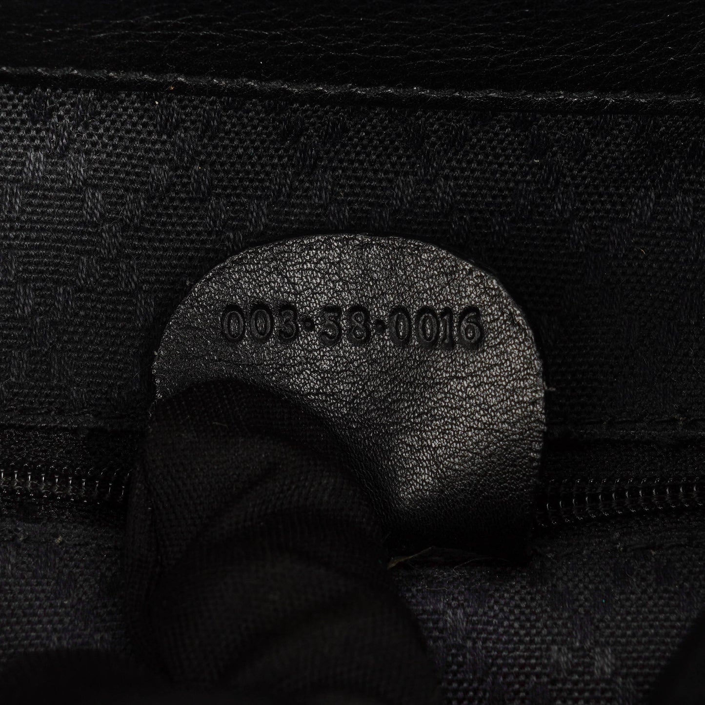 Gucci Vintage Black Leather Bamboo Backpack