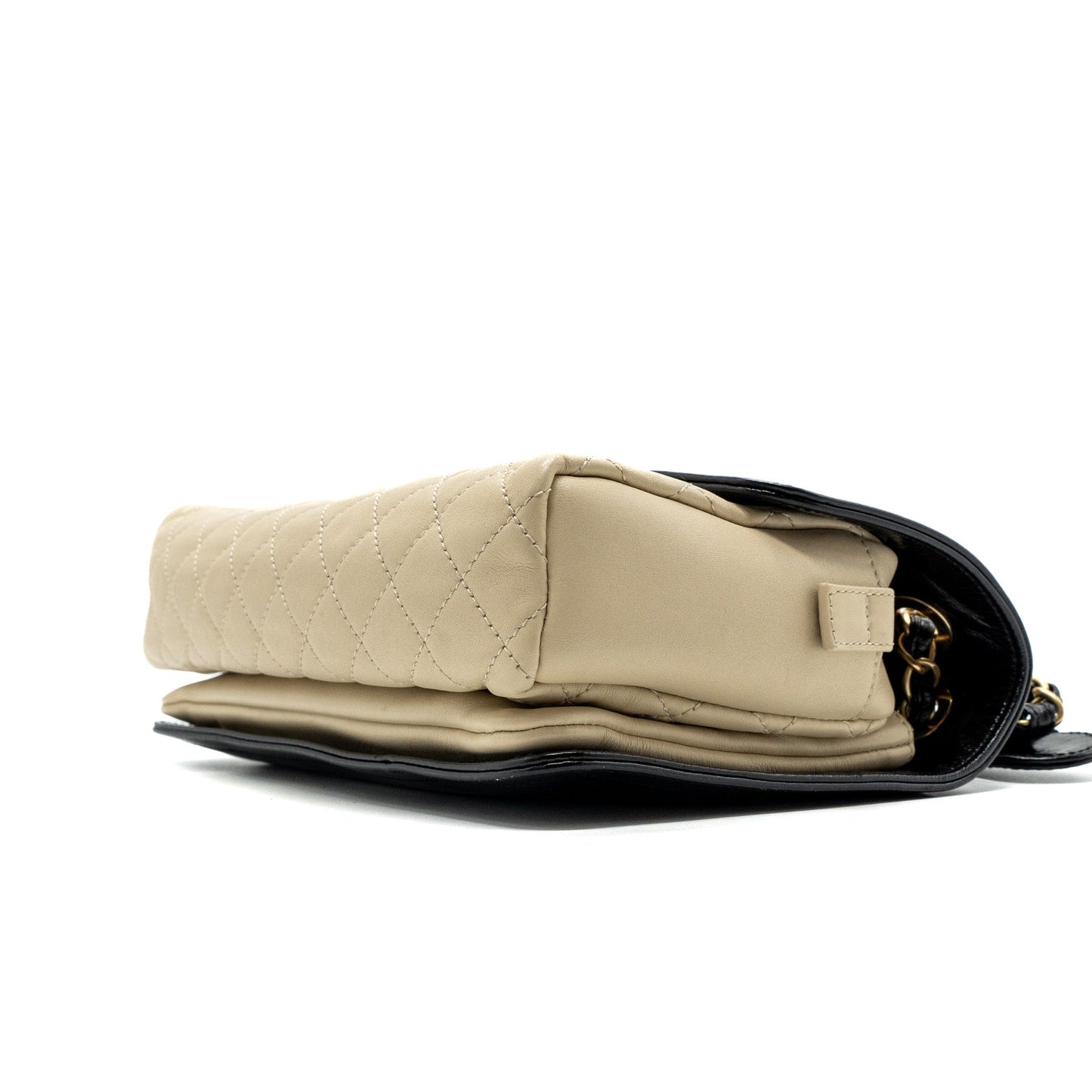 Chanel Medium In The Mix Flap Bag Leather Black/Beige/Cream