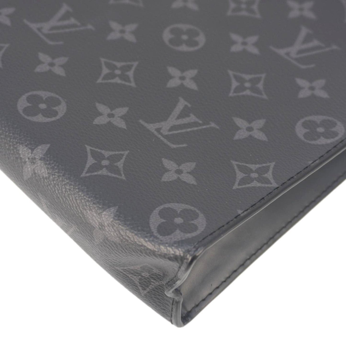 LOUIS VUITTON Voyage MM Monogram Eclipse Pouch Bag Black