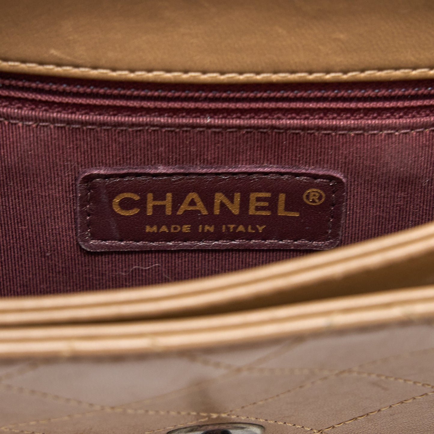 Chanel Messenger Flap Bag Lambskin Beige