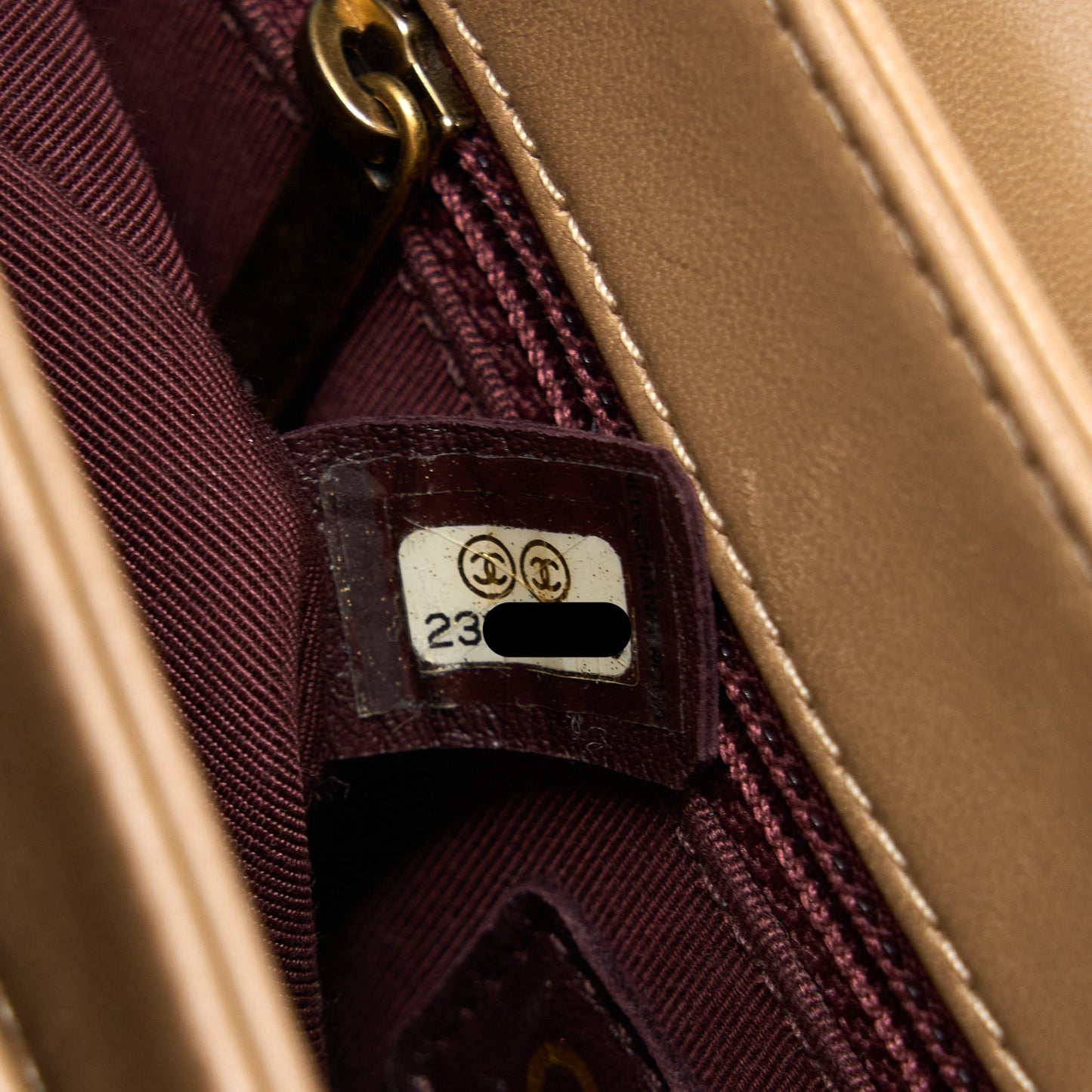 Chanel Messenger Flap Bag Lambskin Beige