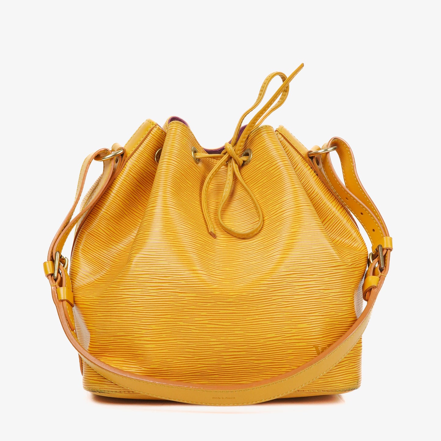 Louis Vuitton Petit Noe Yellow EPI Leather Shoulder Bag