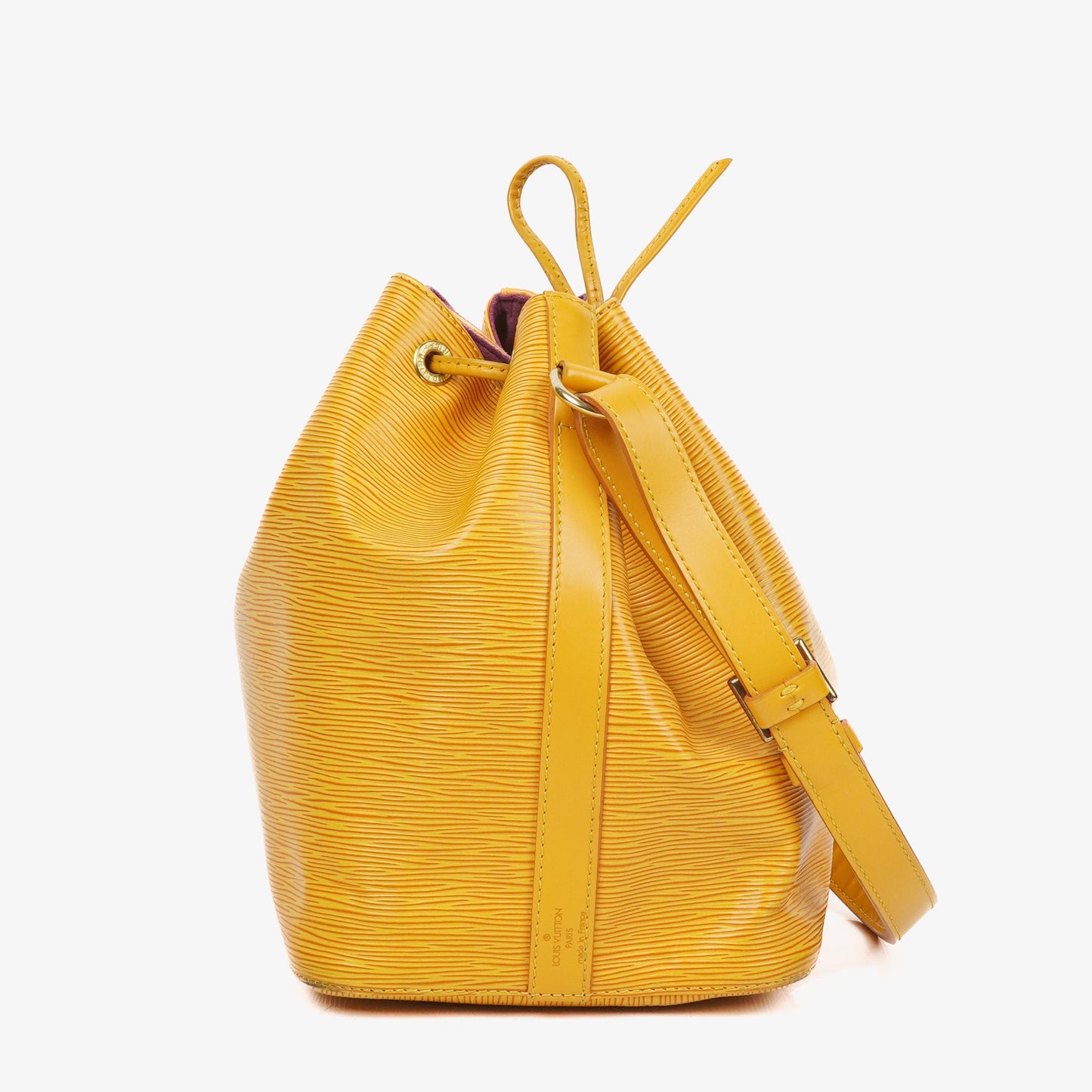 Louis Vuitton Petit Noe Yellow EPI Leather Shoulder Bag