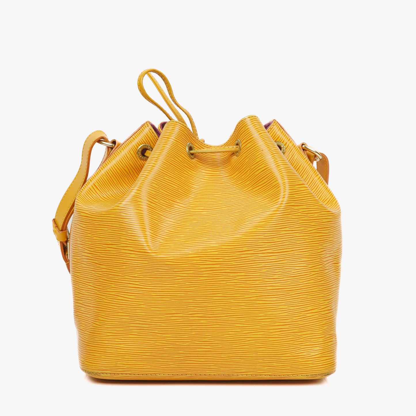 Louis Vuitton Petit Noe Yellow EPI Leather Shoulder Bag