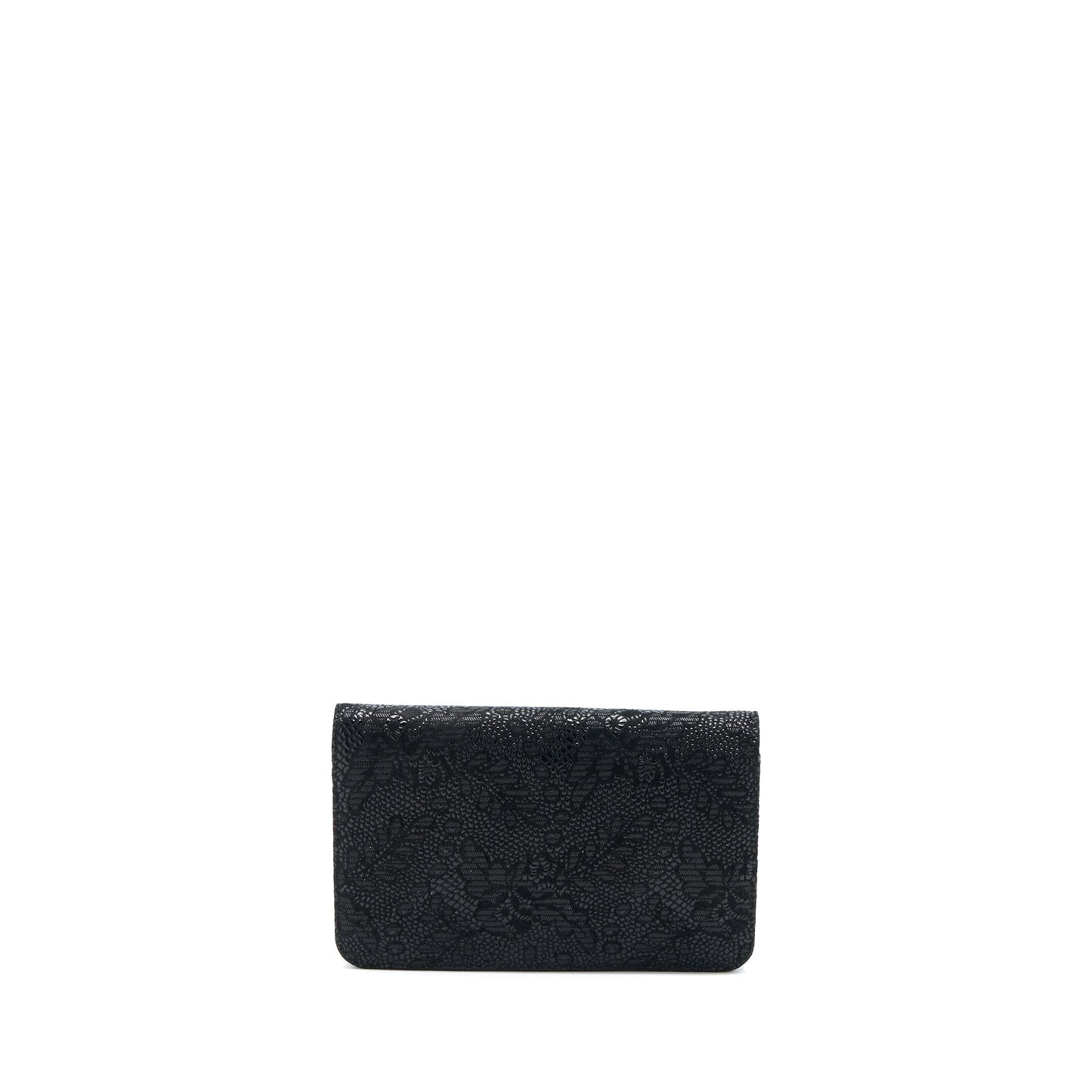 Chanel Seasonal Wallet On Chain Fabric Black