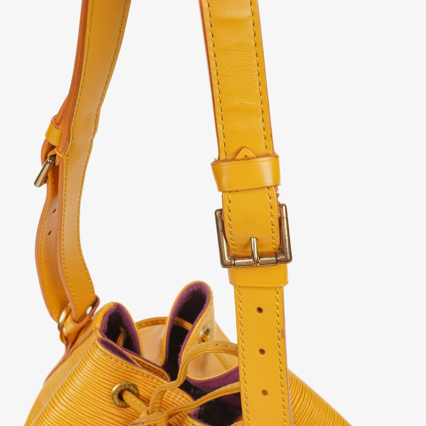 Louis Vuitton Petit Noe Yellow EPI Leather Shoulder Bag