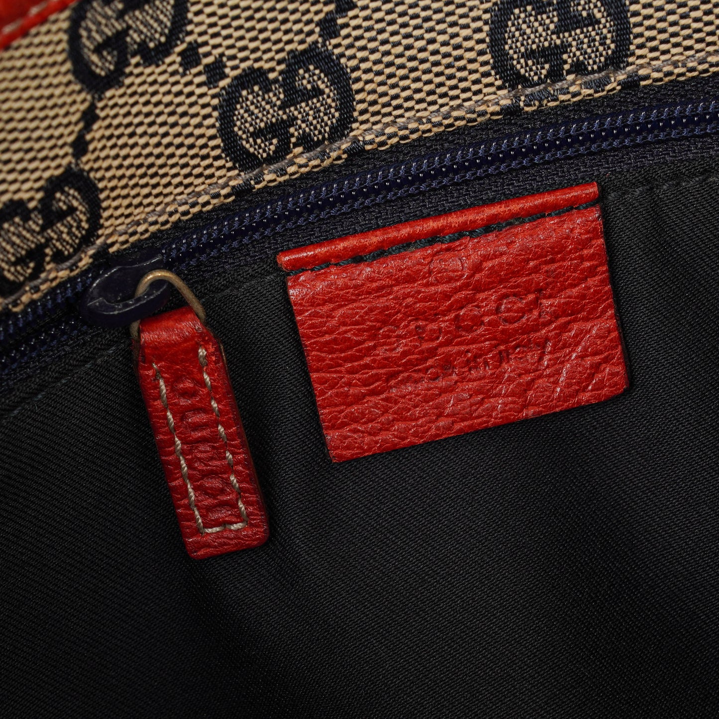 Gucci Abbey Red Leather Tote Bag