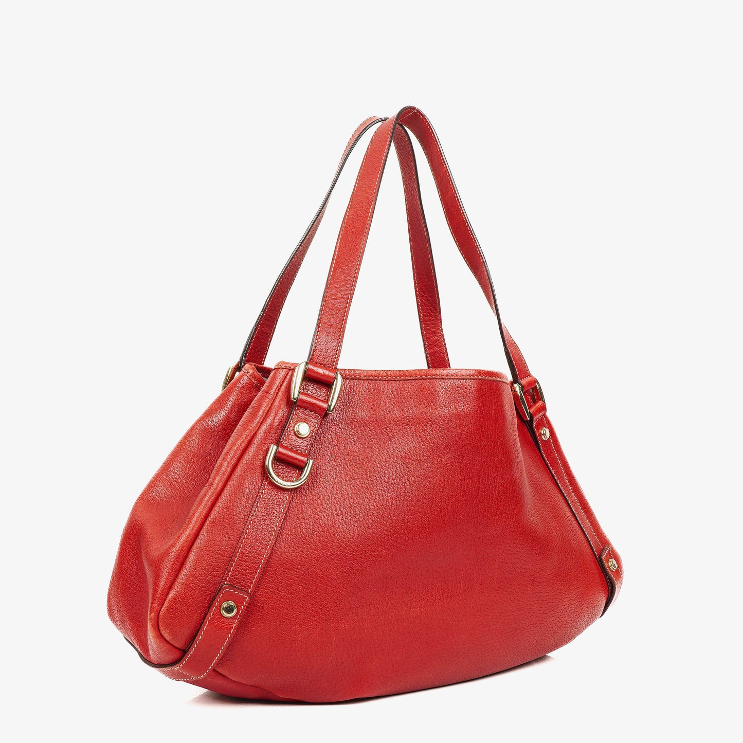 Gucci Abbey Red Leather Tote Bag