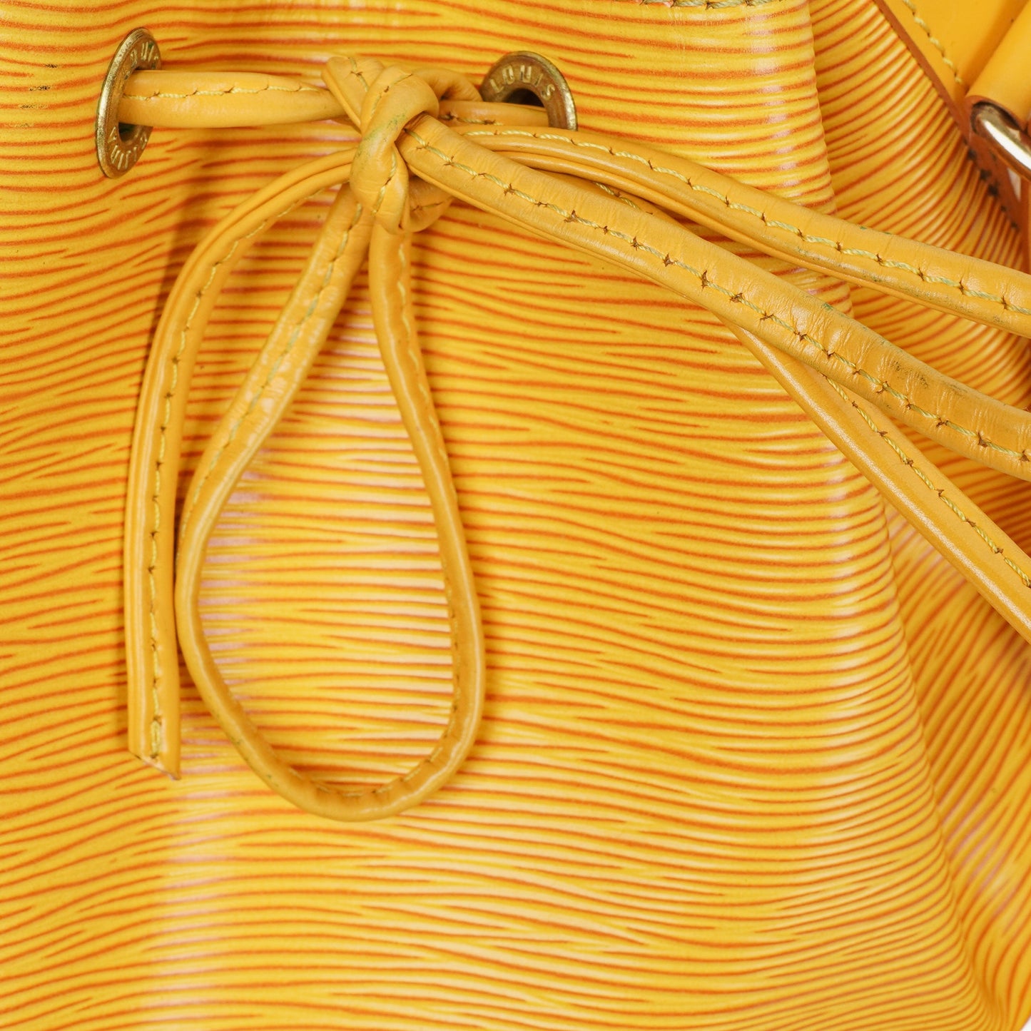 Louis Vuitton Petit Noe Yellow EPI Leather Shoulder Bag
