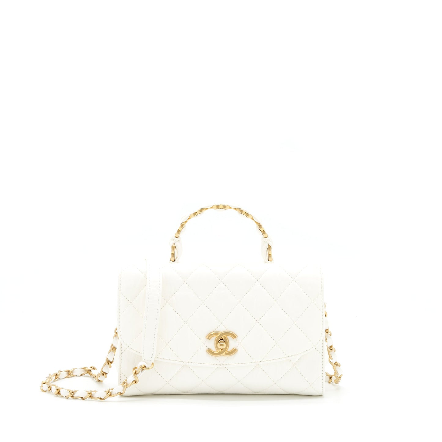 Chanel Seasonal Flap Bag Lambskin White