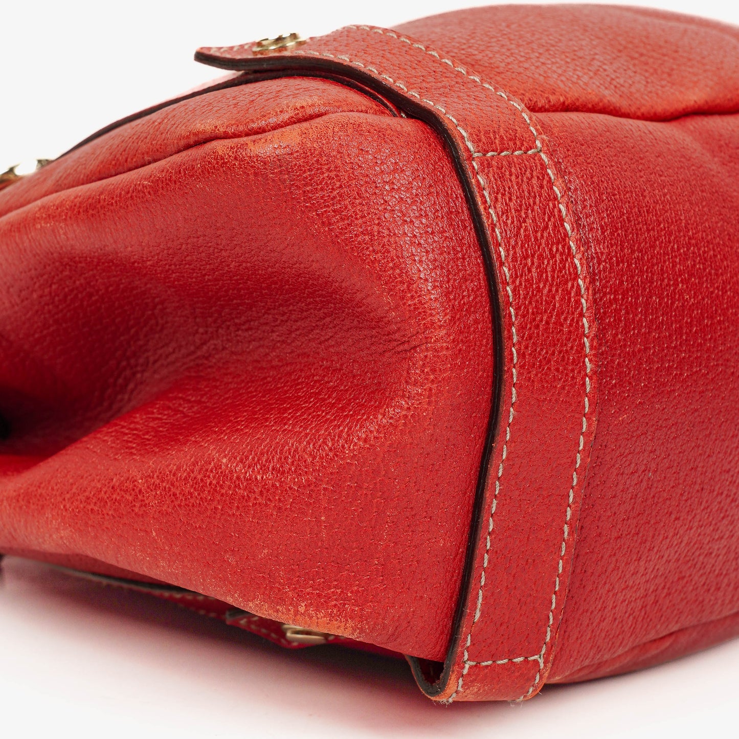 Gucci Abbey Red Leather Tote Bag