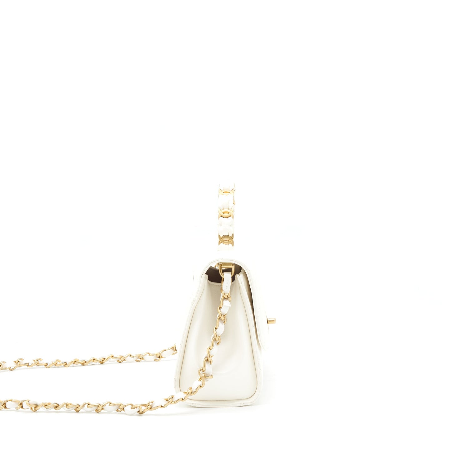 Chanel Seasonal Flap Bag Lambskin White